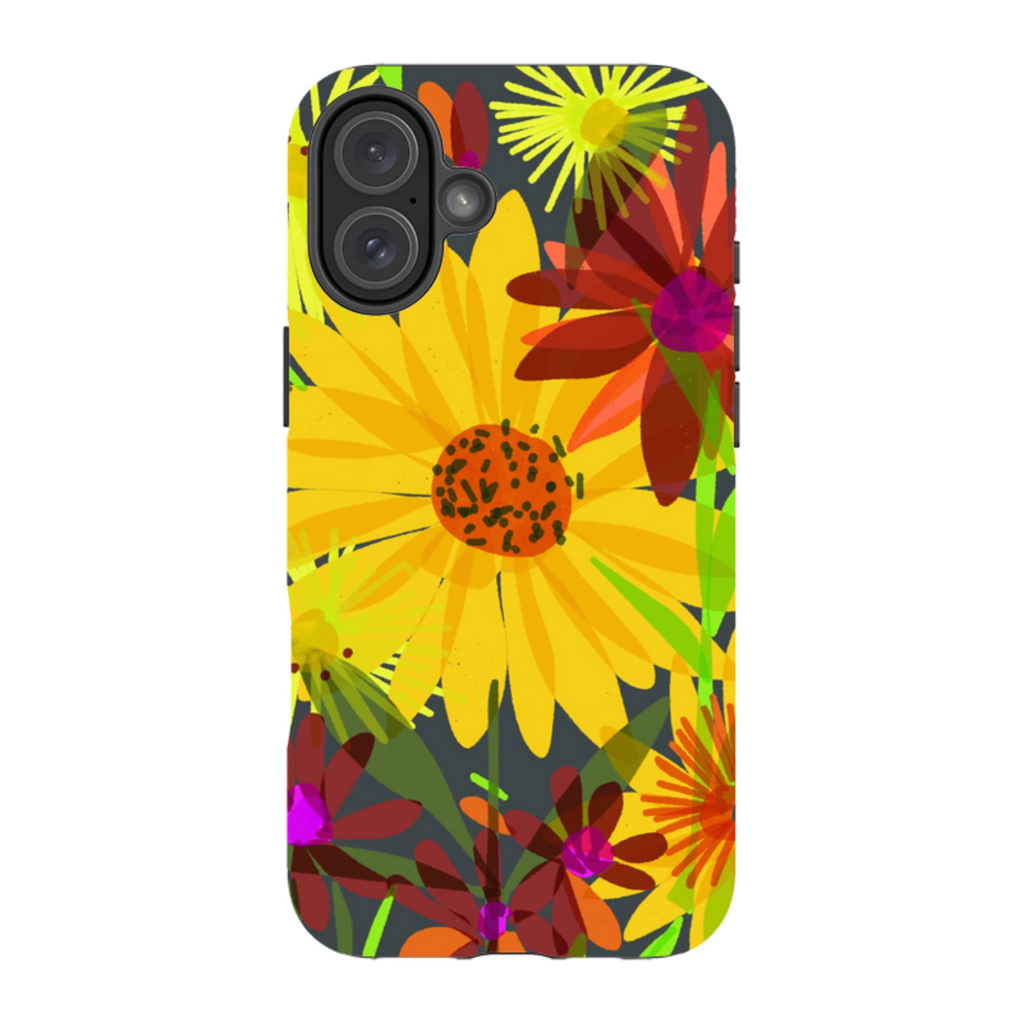 iPhone Tough Case - Sunflowers By Sarah Campbell