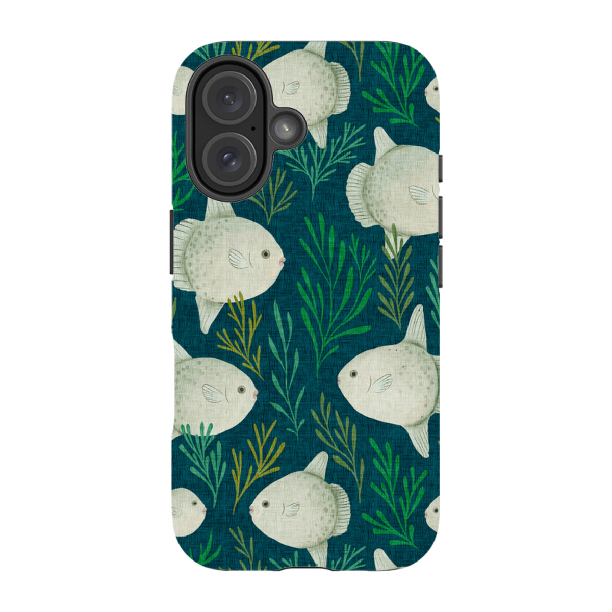 iPhone Tough Case - Sunfish blue By Katherine Quinn