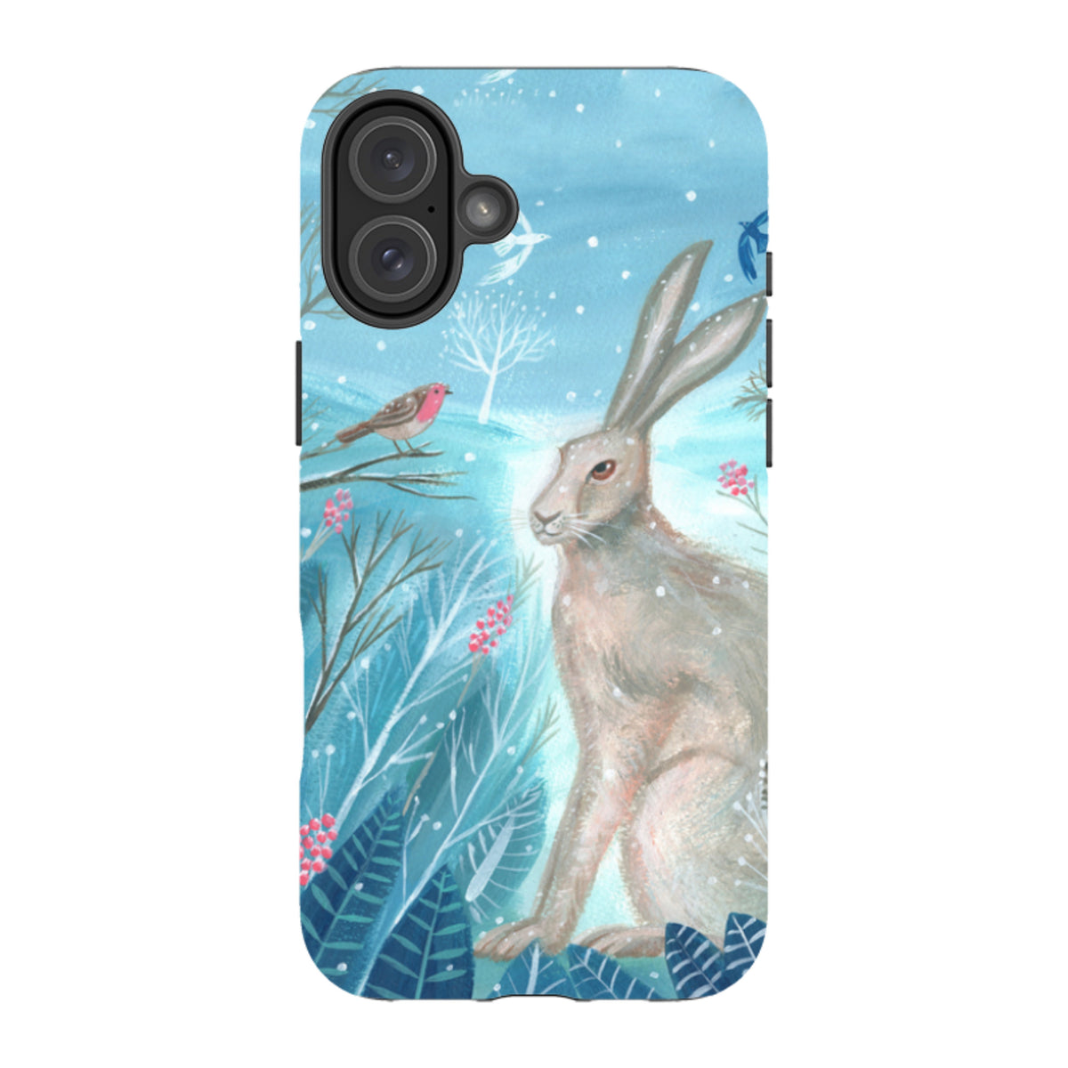 iPhone Tough Case - Winter Hare By Mary Stubberfield