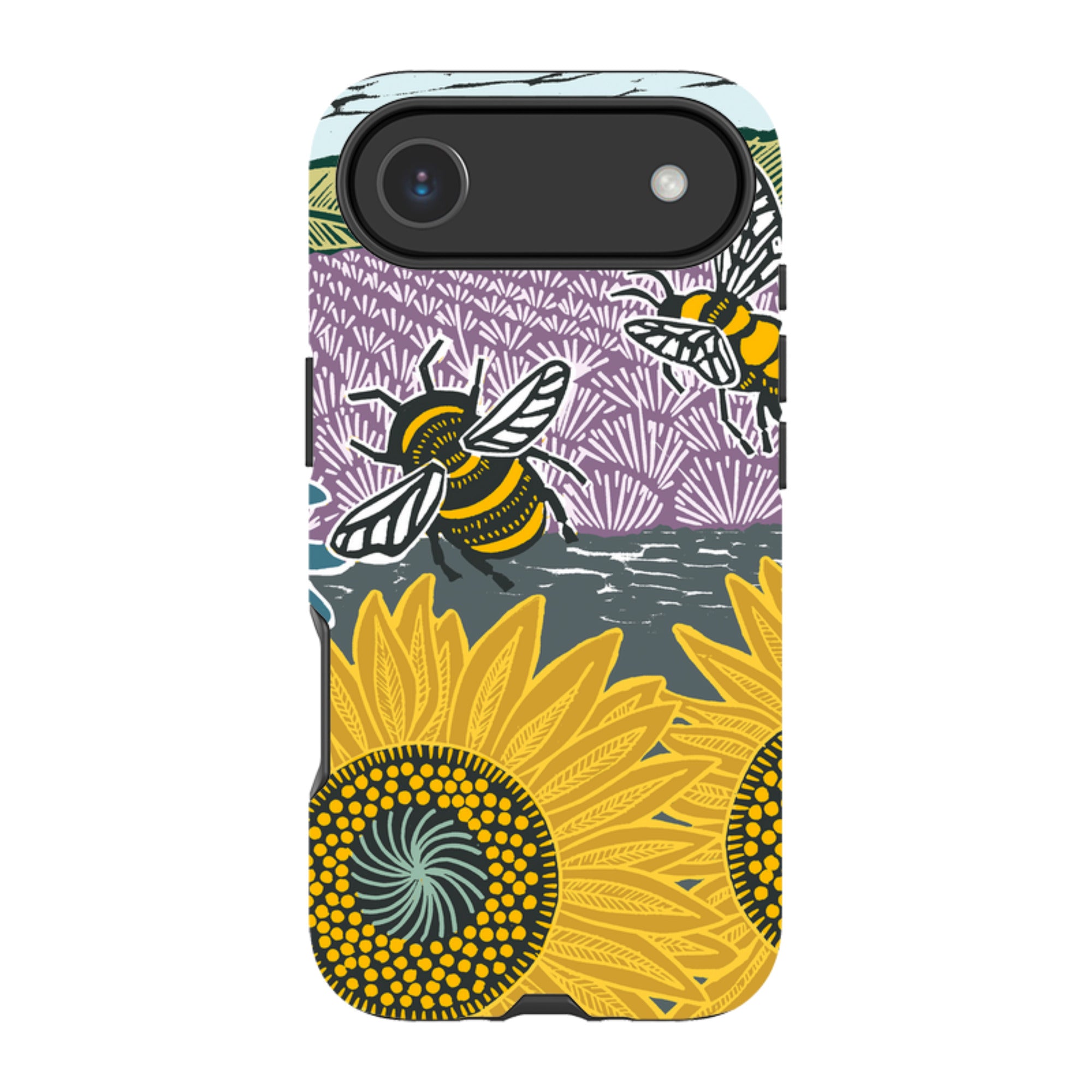 iPhone Tough Case - Bees And Sunflowers By Kate Heiss
