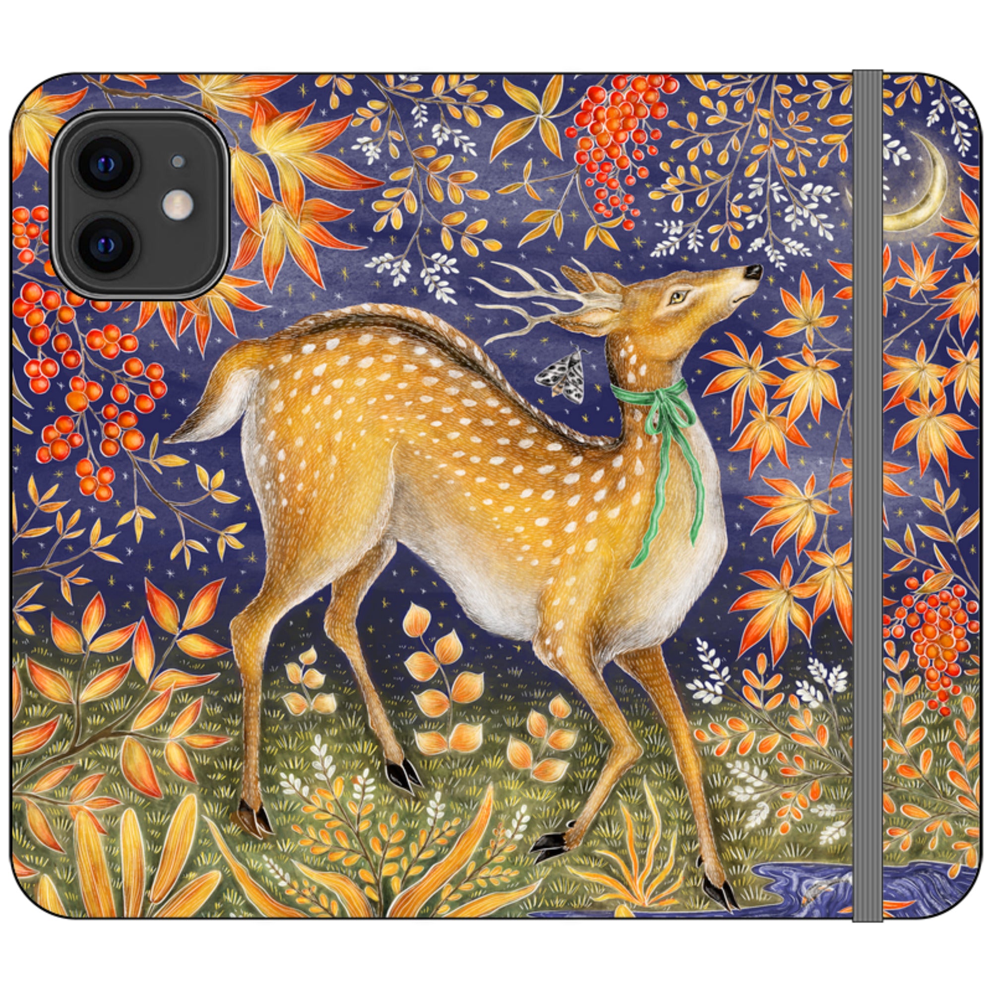 Autumn Deer Wallet Case By Catherine Rowe