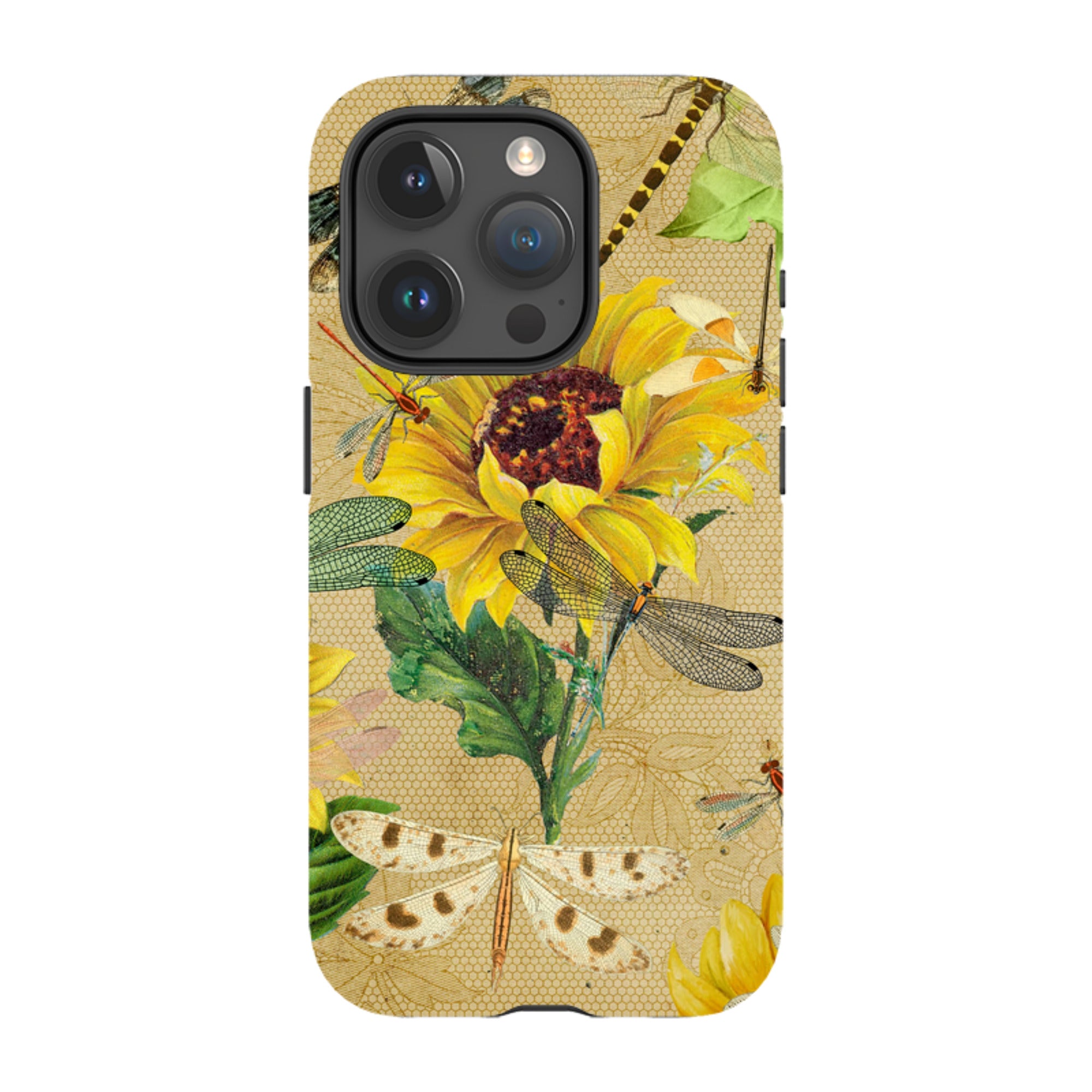 iPhone MagSafe Tough Case - Drangonflies and Sunflowers