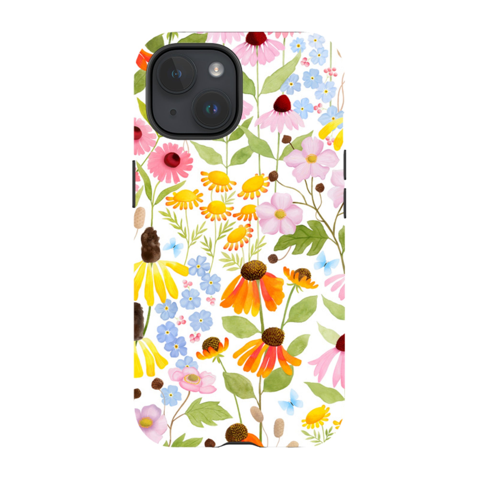 iPhone Tough Case - Wildflower Pattern By Bex Parkin