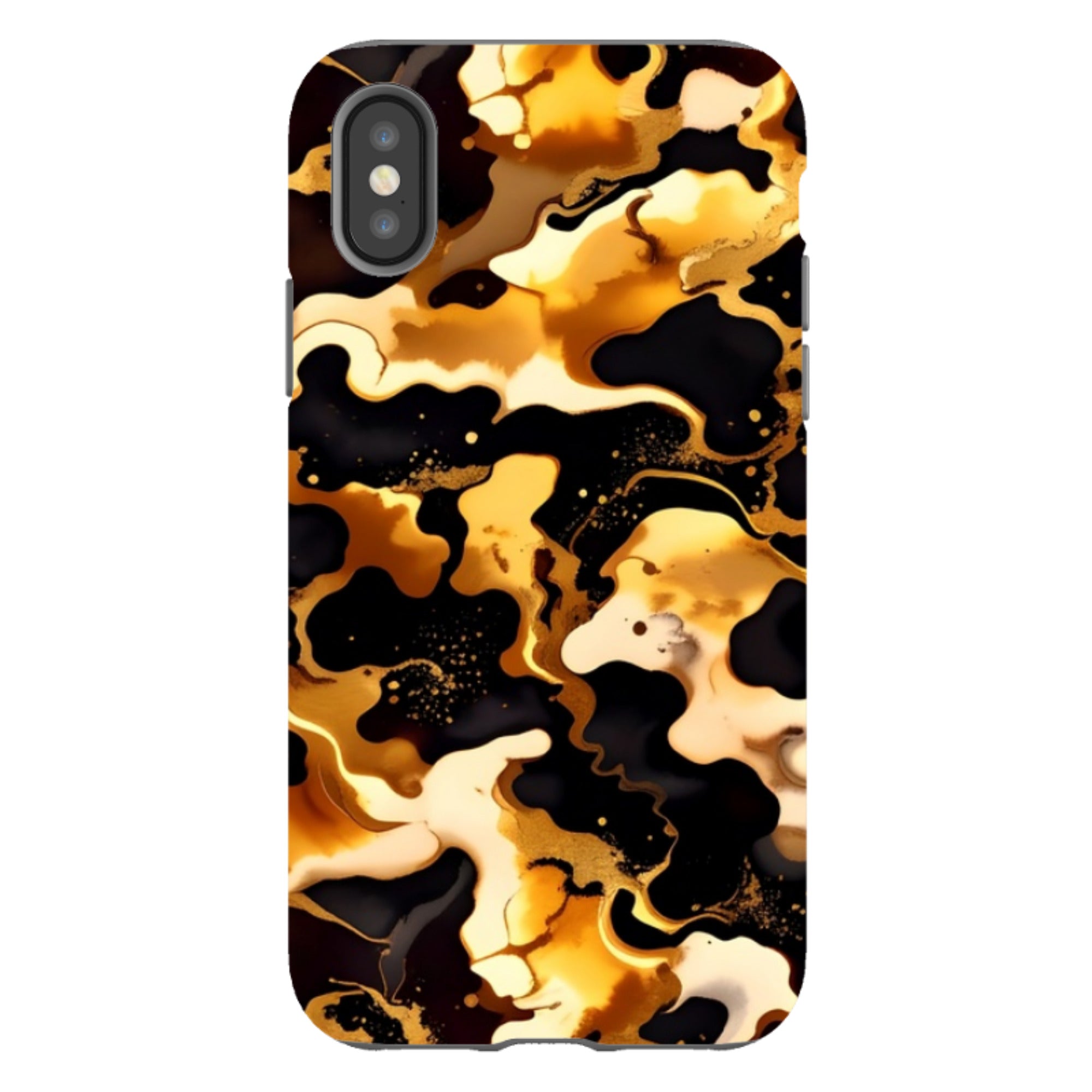 iPhone Tough Case - Fire Marble