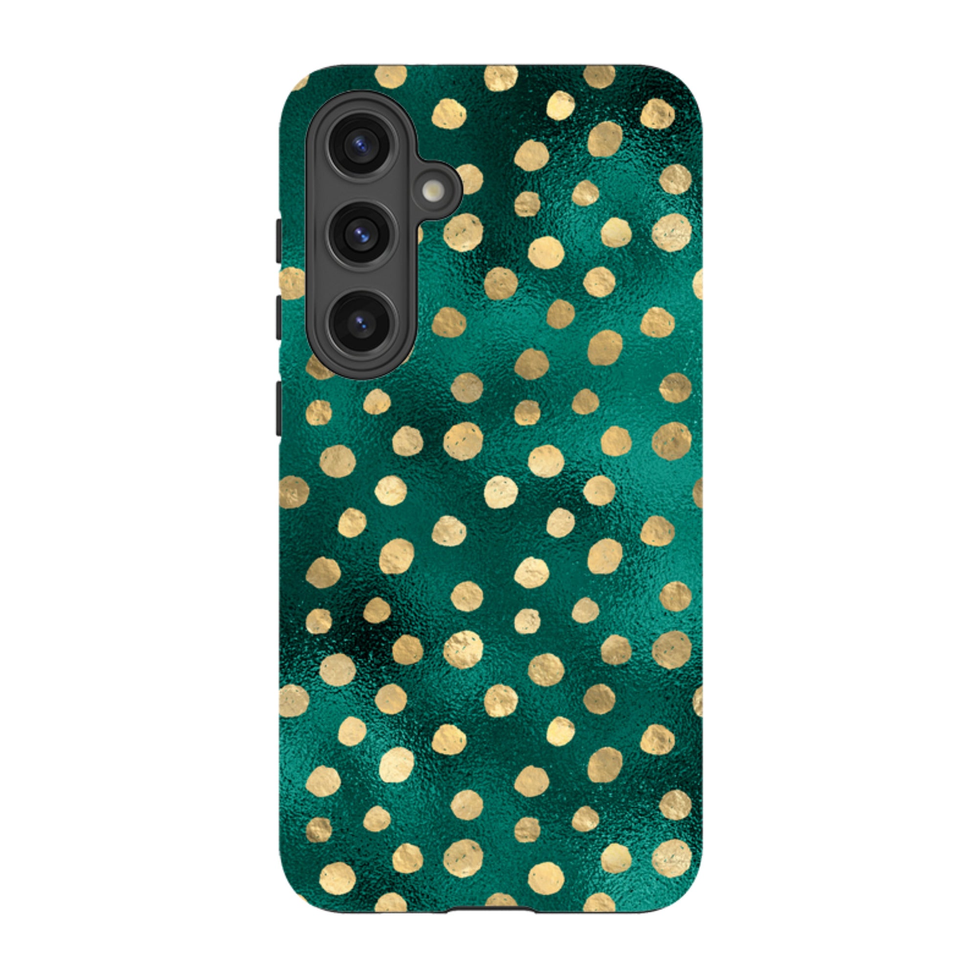 Samsung Tough Case - Forest and Gold Dots