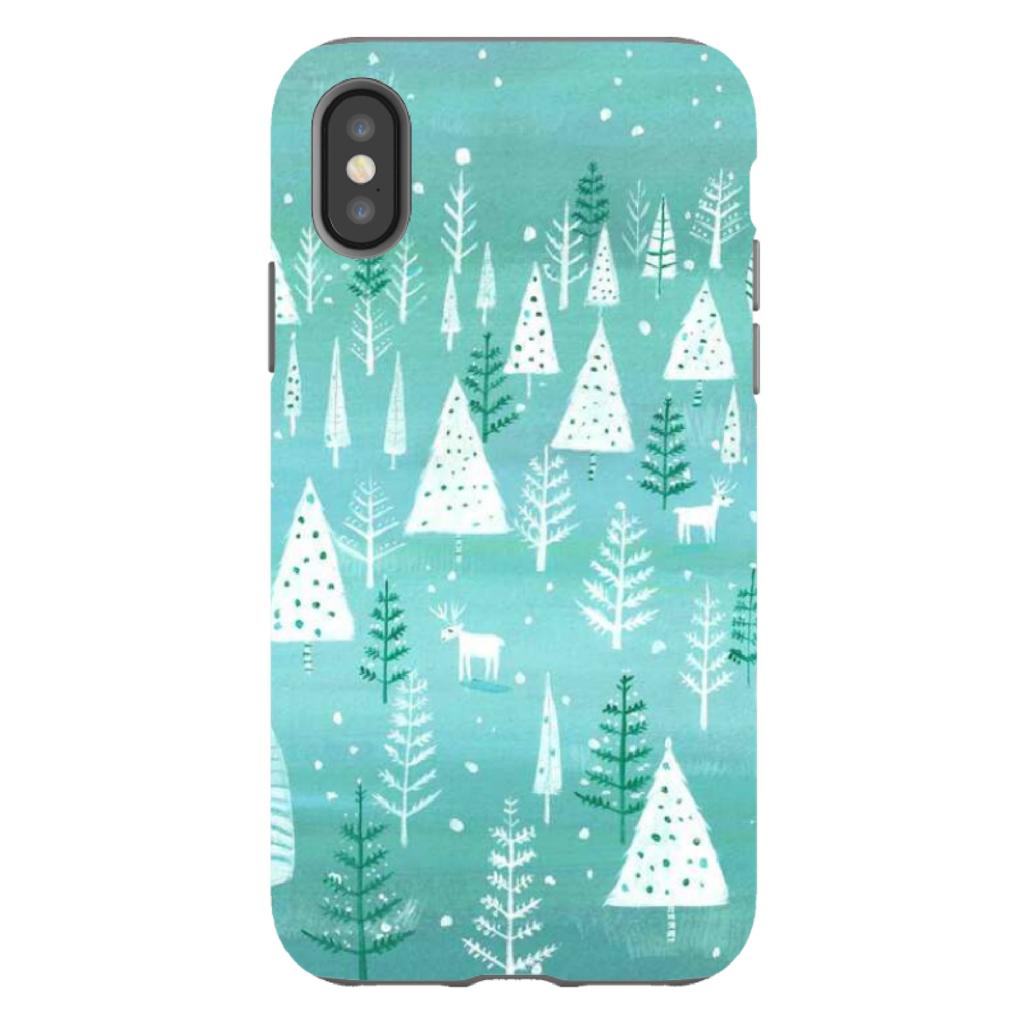 iPhone Tough Case - Teal Tundra By Mary Stubberfield