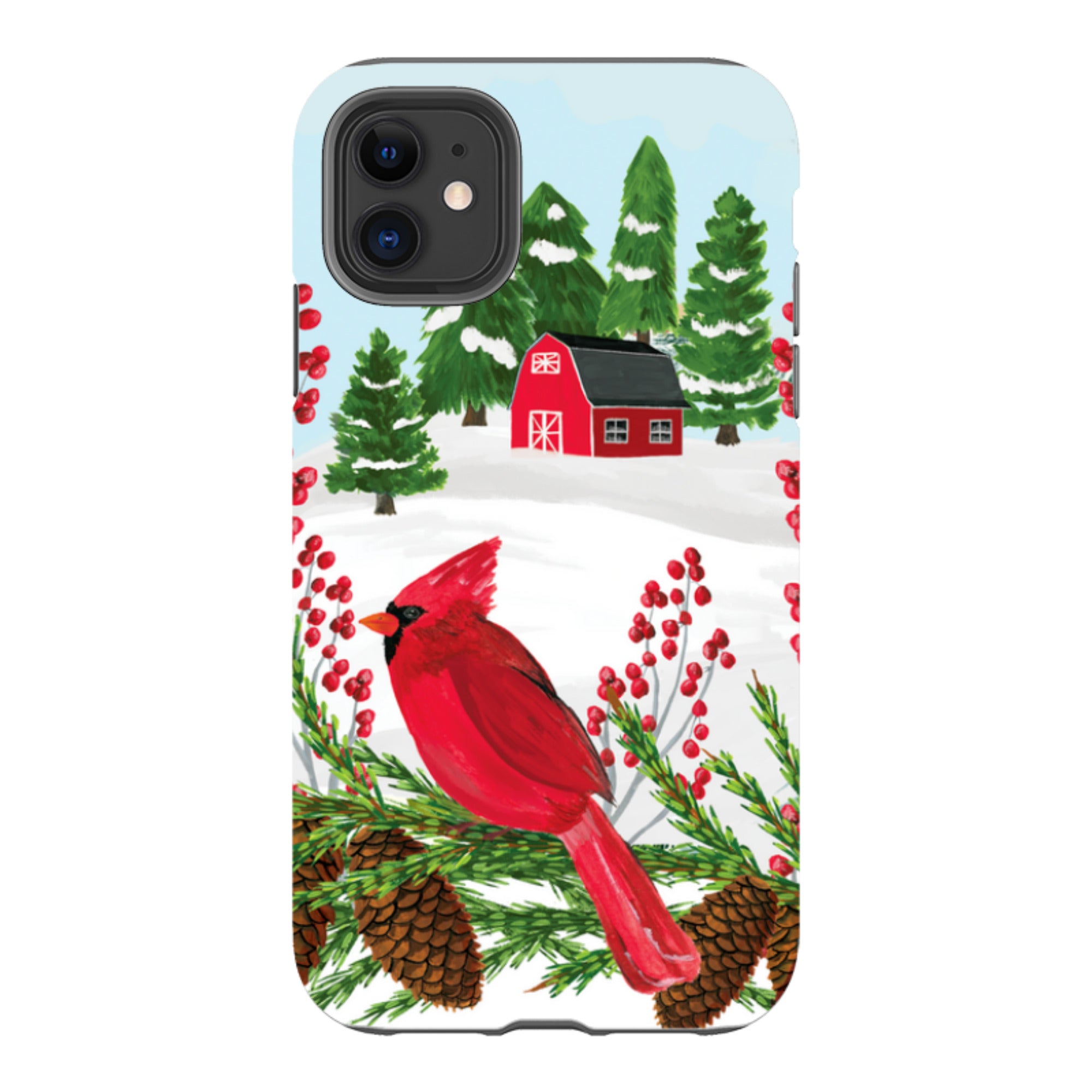 iPhone Tough Case - Countryside Christmas By Abby Jacobs