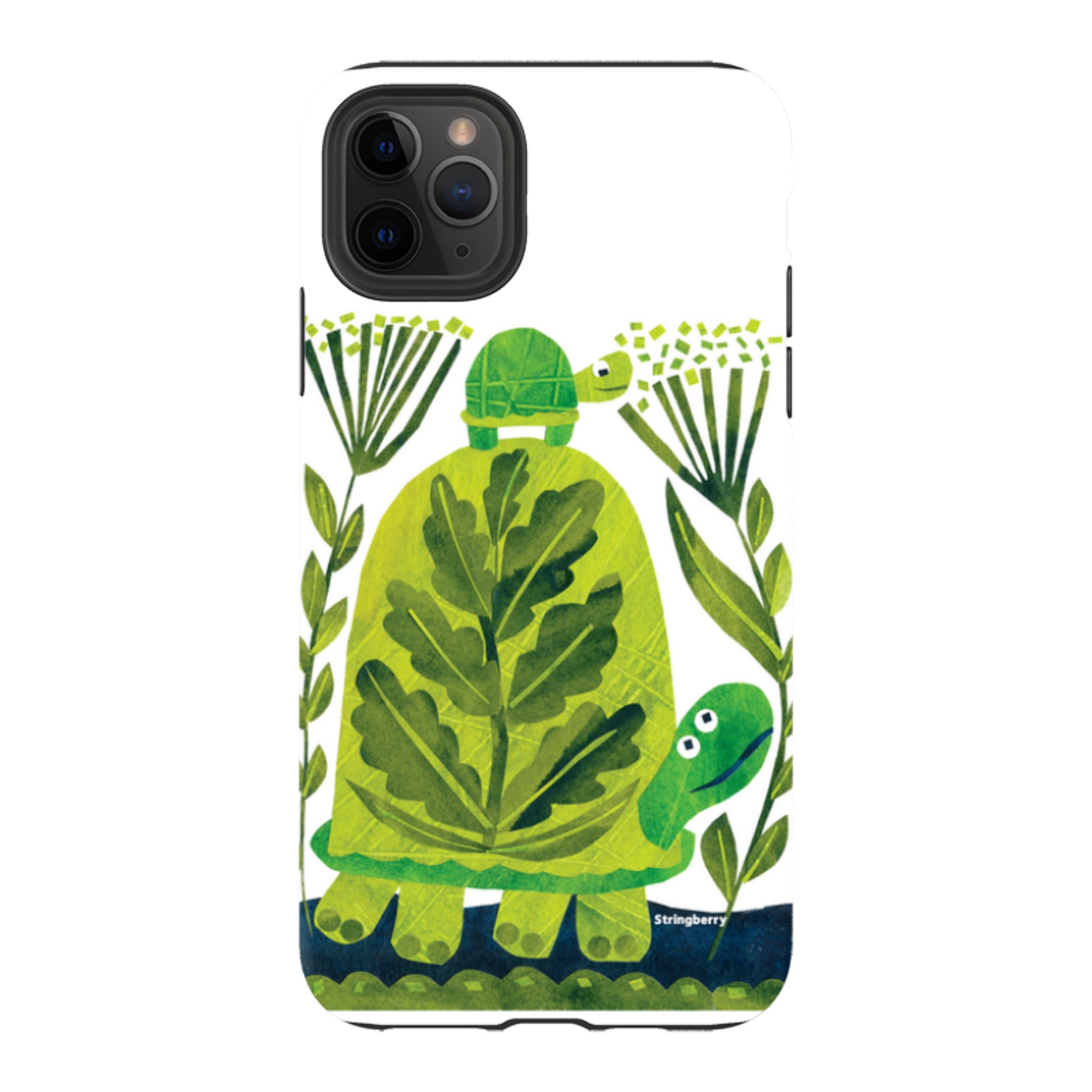 iPhone Tough Case - Folk Tortoise By Tracey English