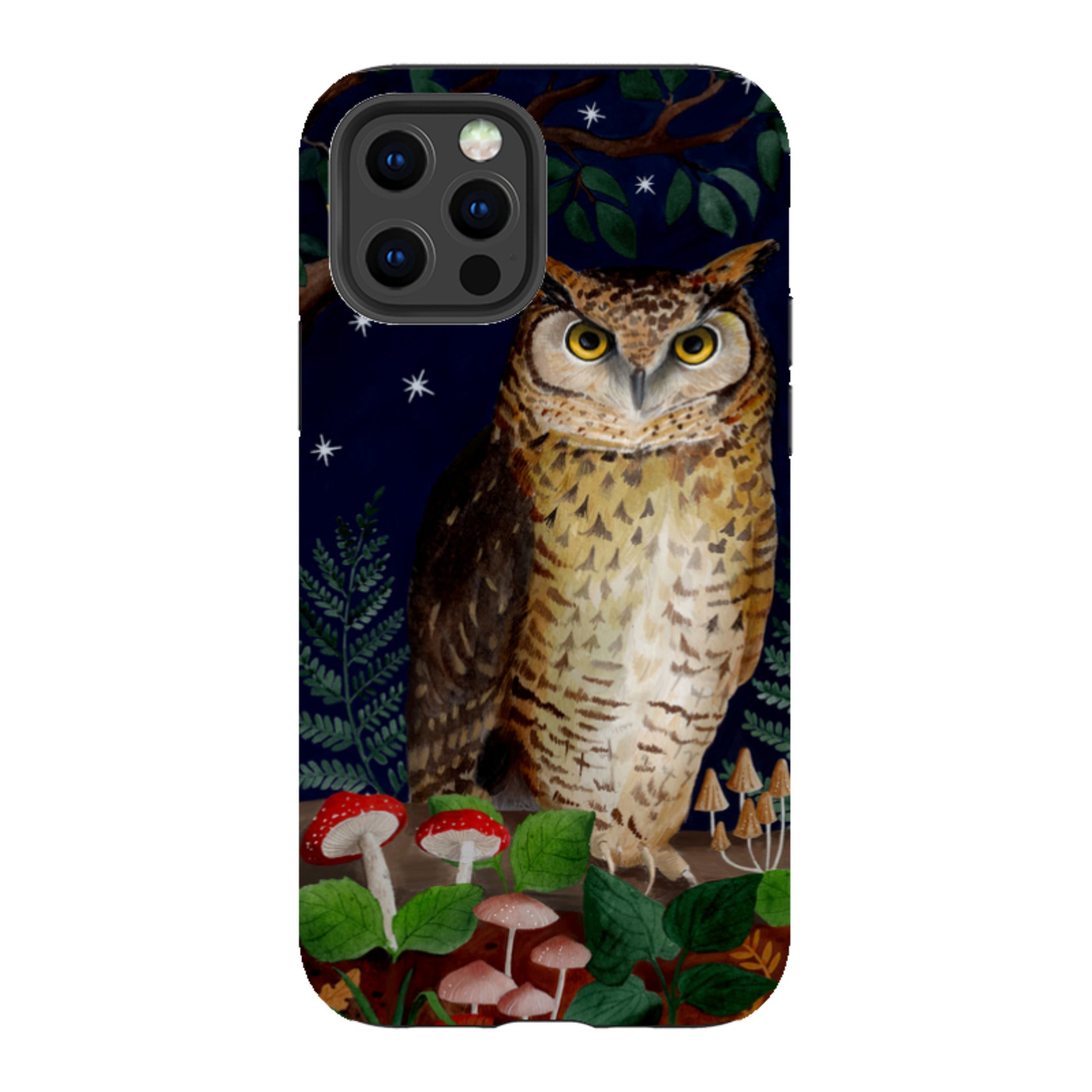 iPhone Tough Case - Mushroom Owl By Bex Parkin