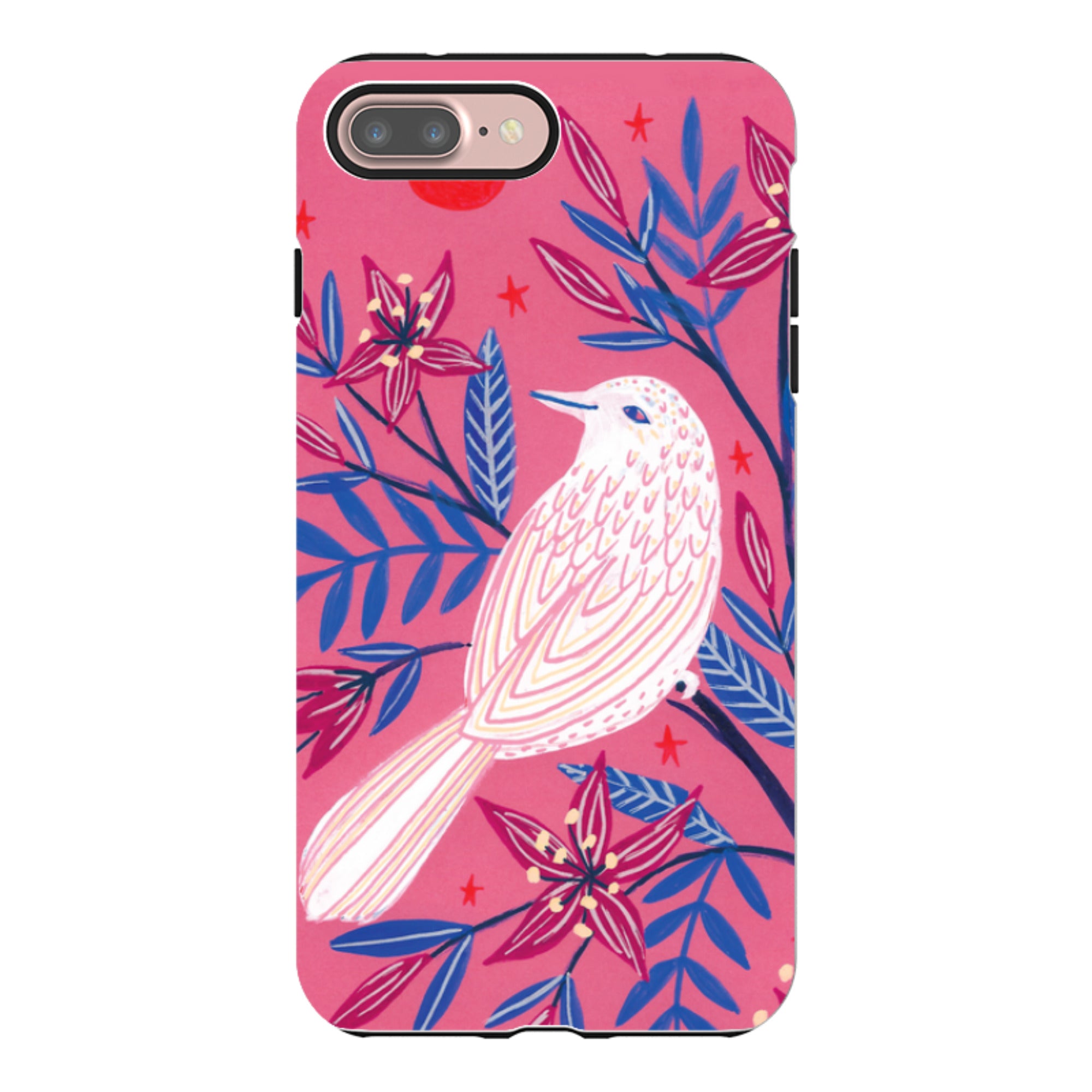 iPhone Tough Case - Pink Bird By Lee Foster Wilson
