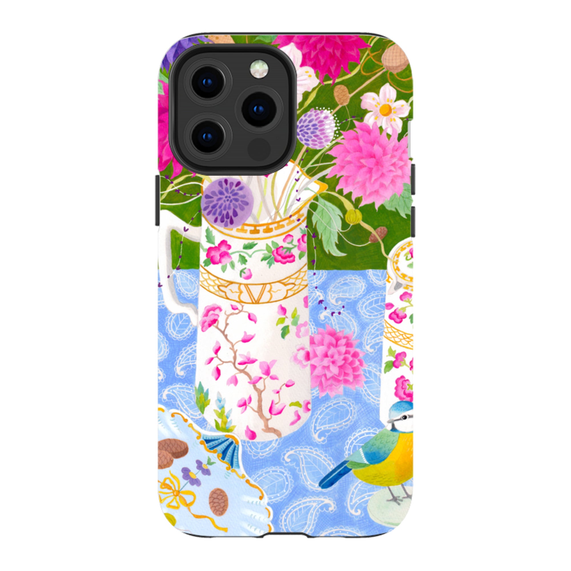 iPhone MagSafe Tough Case - Dahlias By Bex Parkin