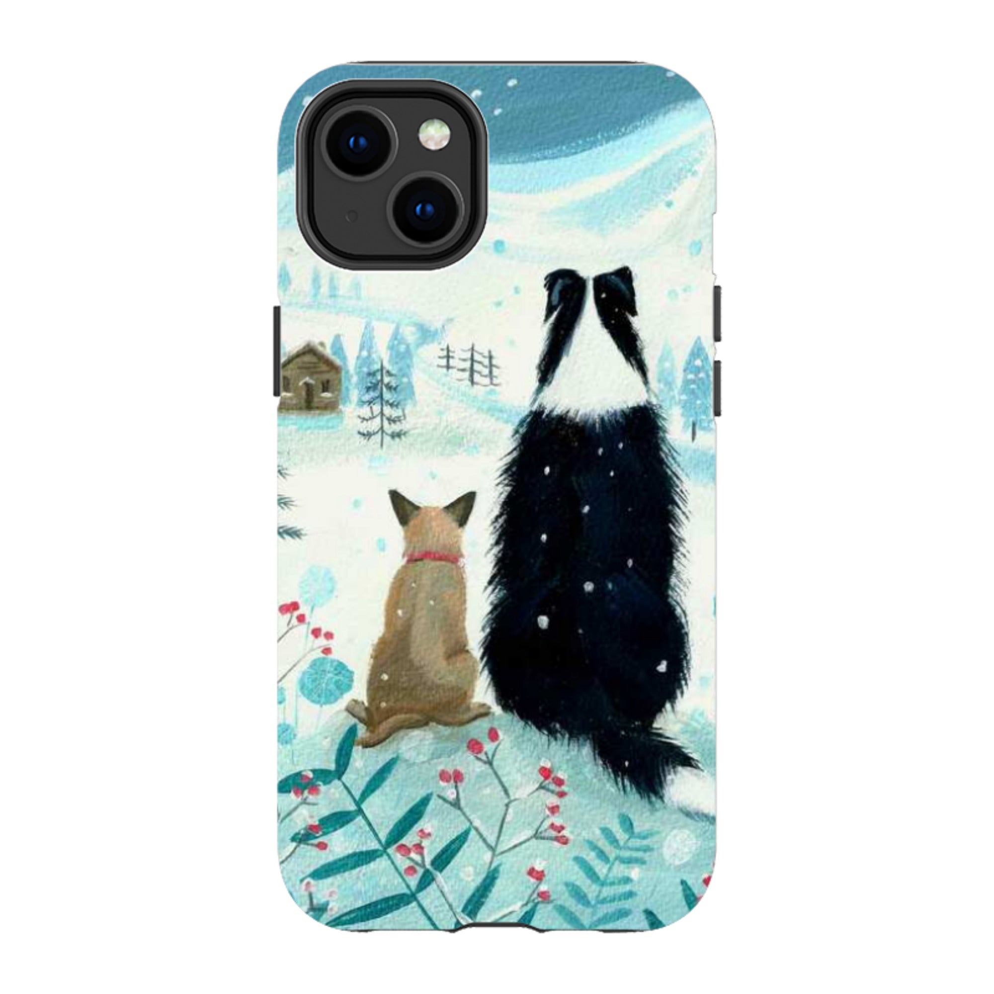iPhone MagSafe Tough Case - Dogs Xmas By Mary Stubberfield