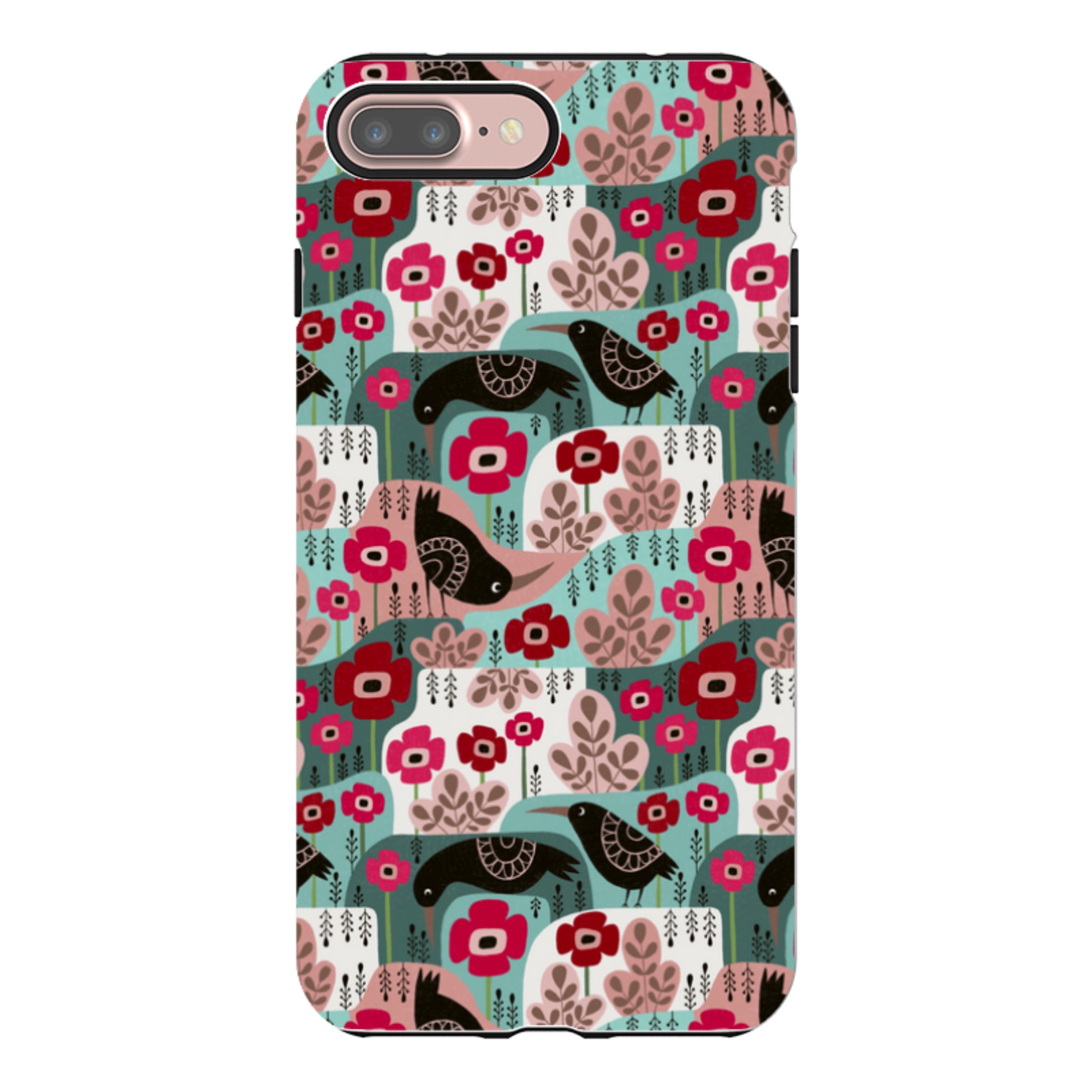 iPhone Tough Case - Poppies And Crow By Suzy Taylor
