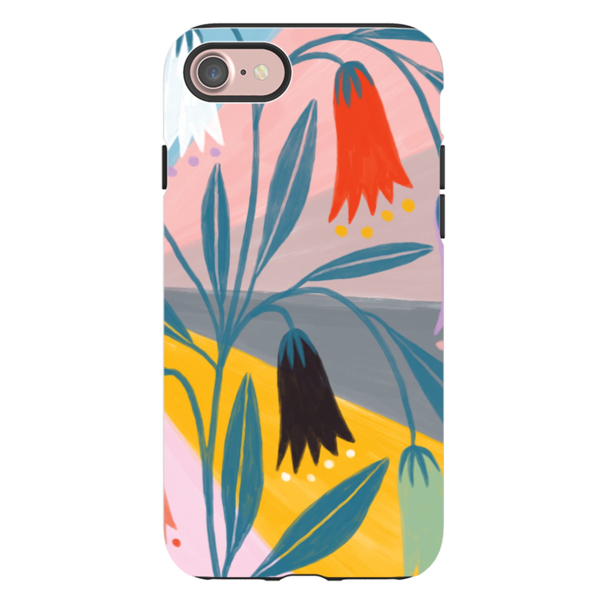 iPhone Tough Case - Bell Flowers By Lee Foster Wilson