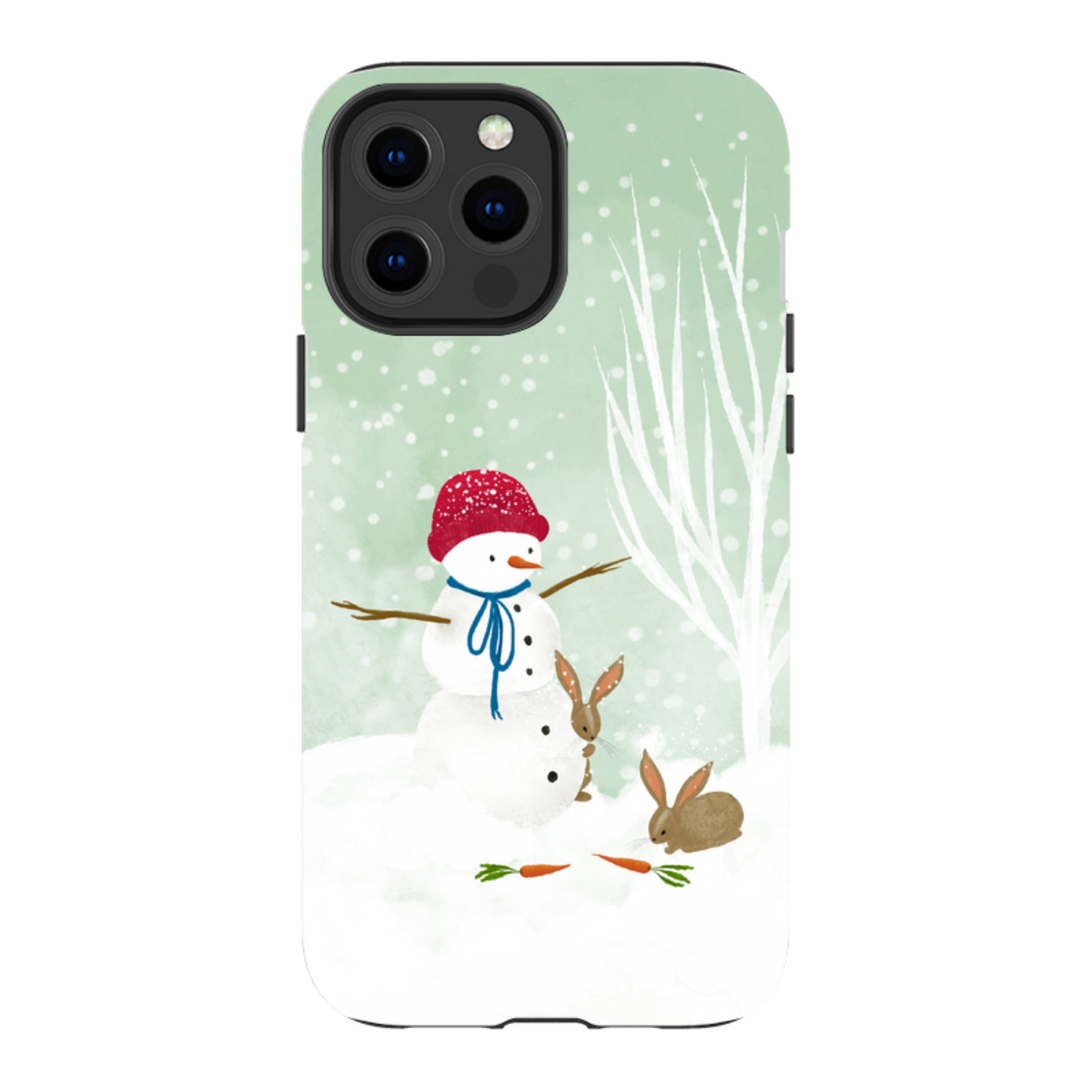 iPhone MagSafe Tough Case -  Snowman By Katherine Quinn