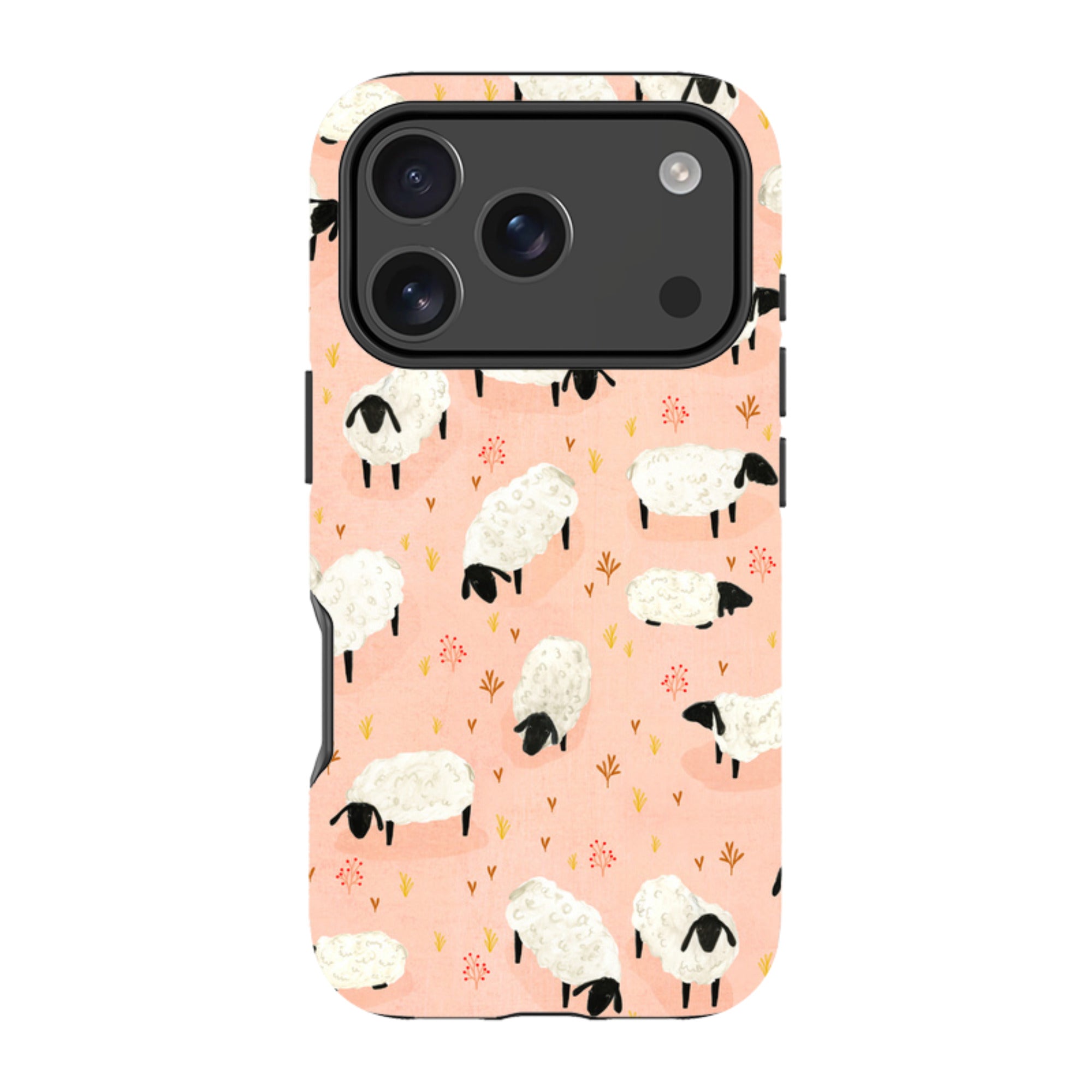 iPhone Tough Case - Sheep Pink By Katherine Quinn