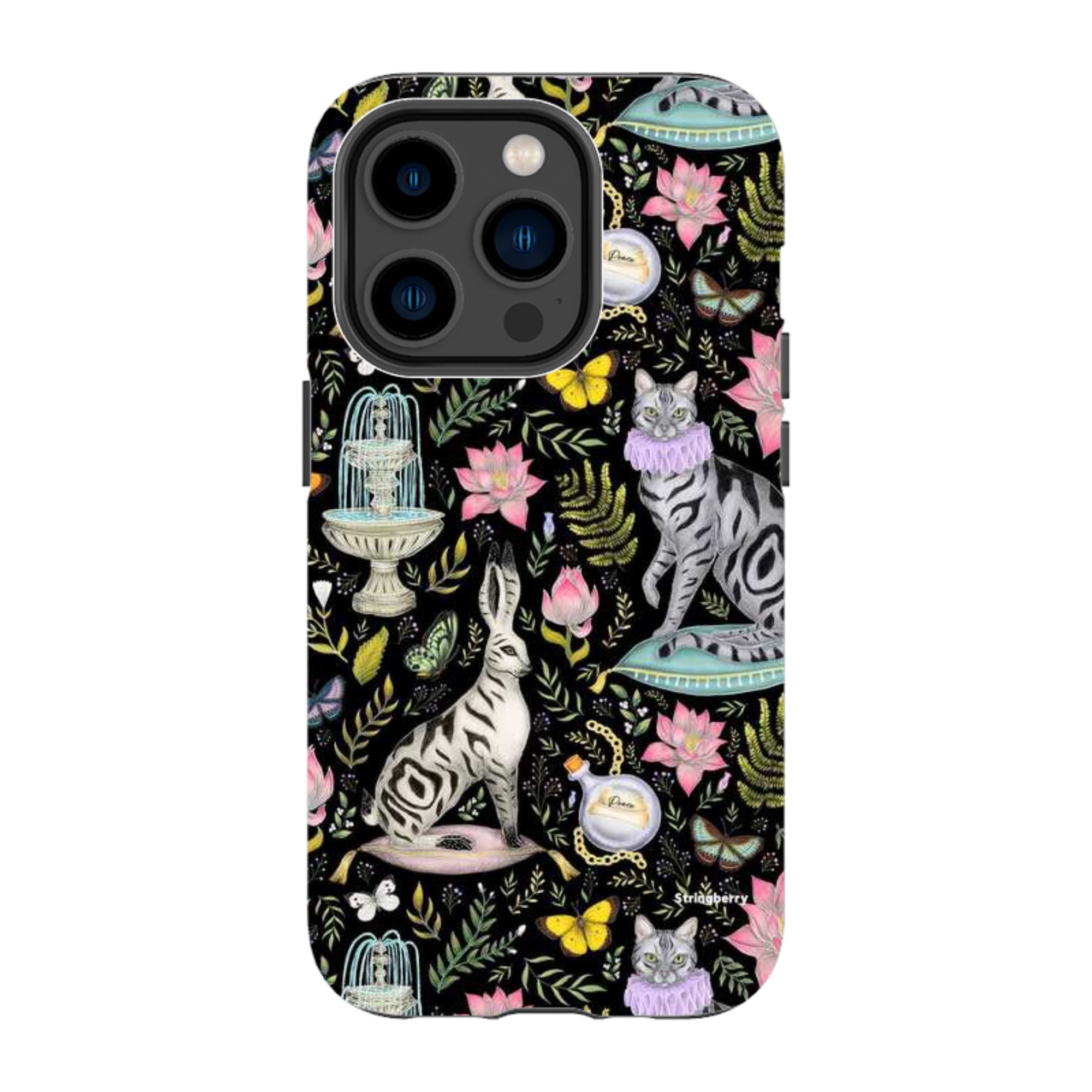iPhone Tough Case - Lotus Garden By Catherine Rowe