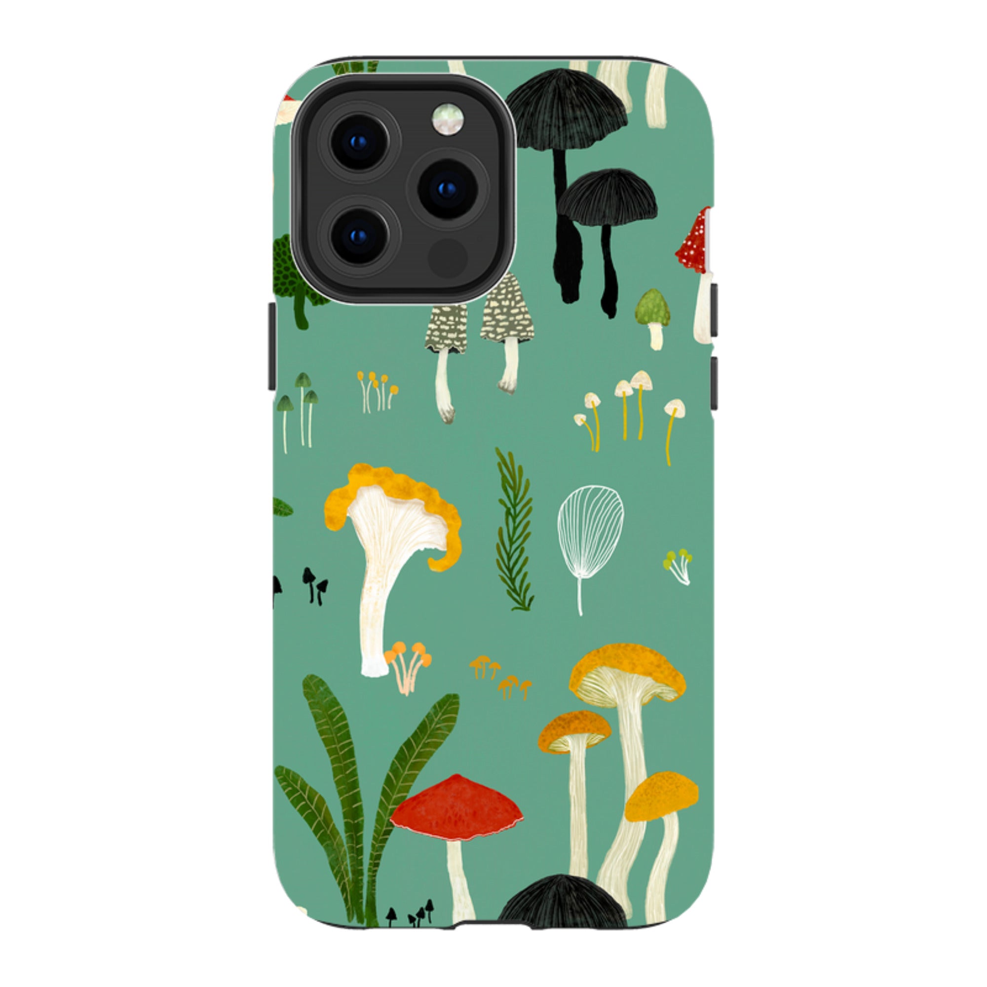 iPhone MagSafe Tough Case - Mushroom Pattern By Katherine Quinn