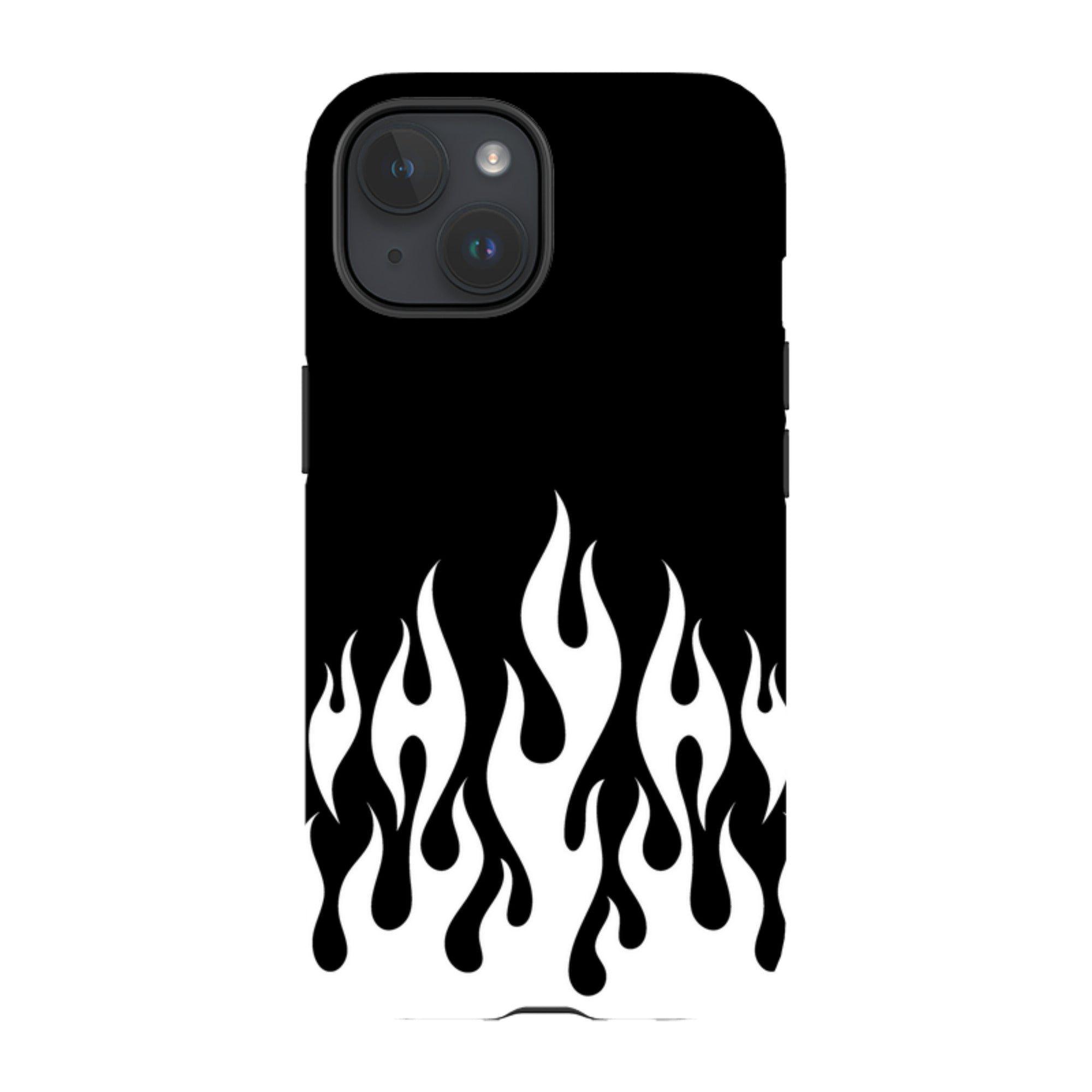 iPhone Tough Case - White Flames