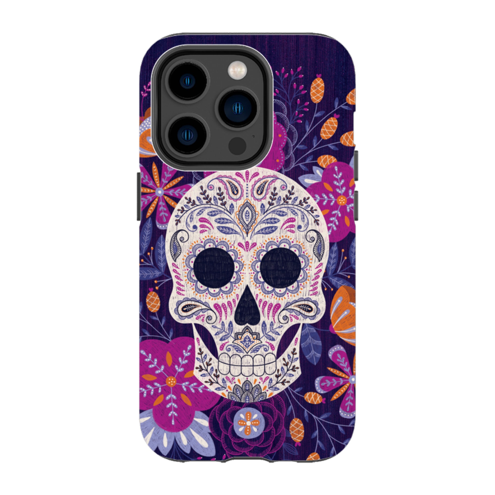 iPhone MagSafe Tough Case -  Sugar Skull By Jenny Zemanek