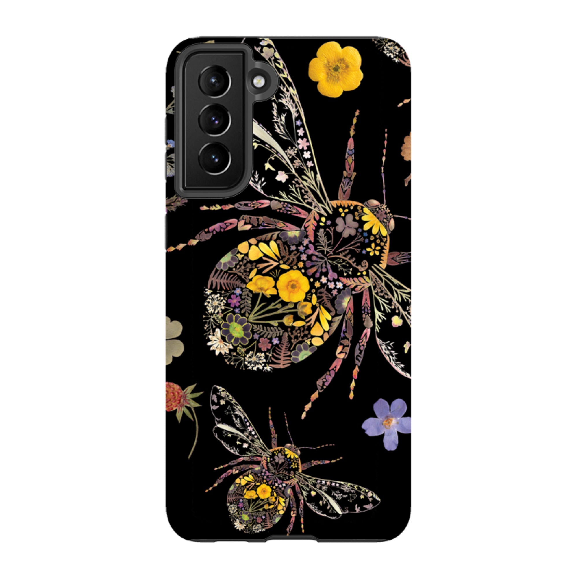 Samsung Tough  Case - Floral Bumble Bees By Helen Ahpornsiri