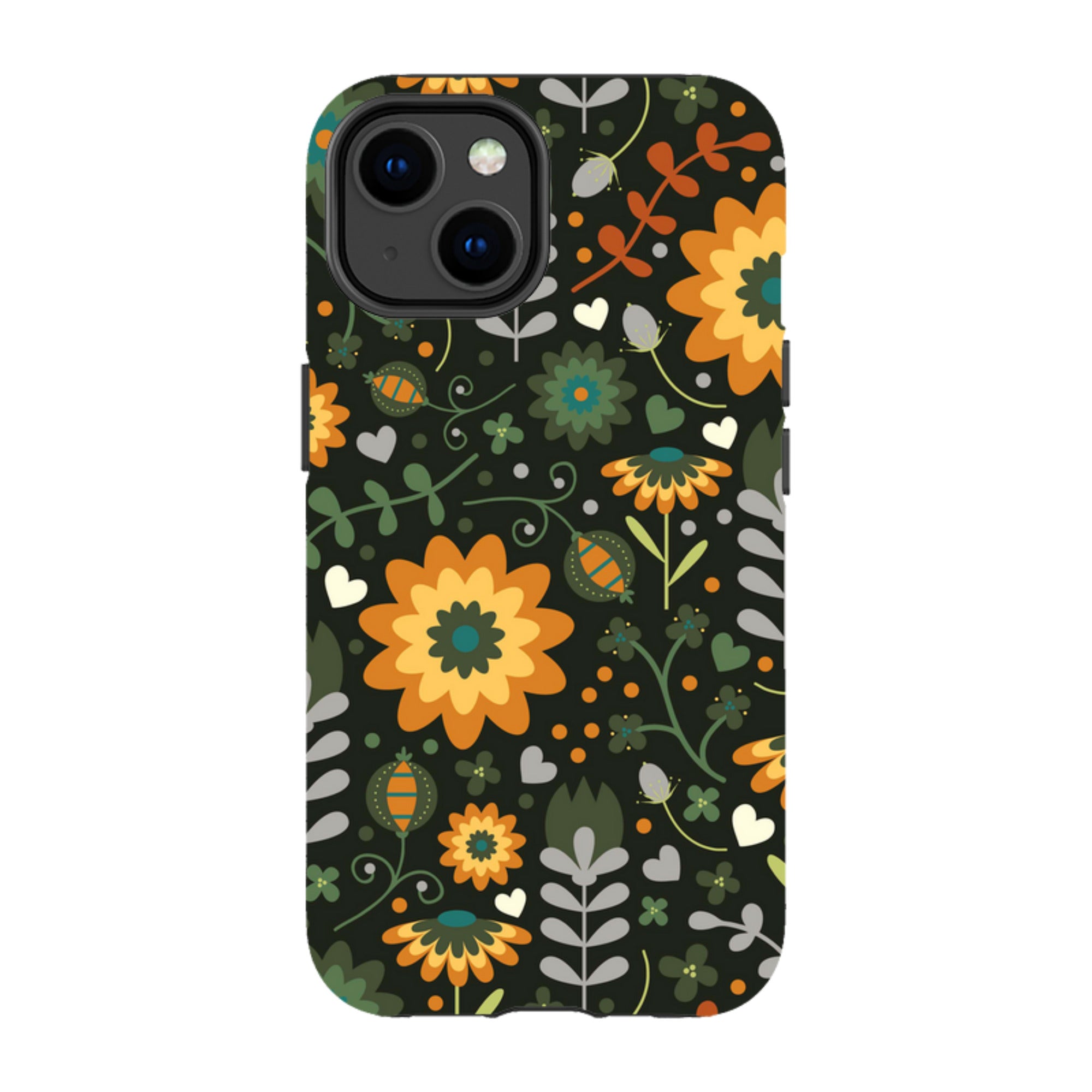iPhone Tough Case - Dark Floral By Suzy Taylor