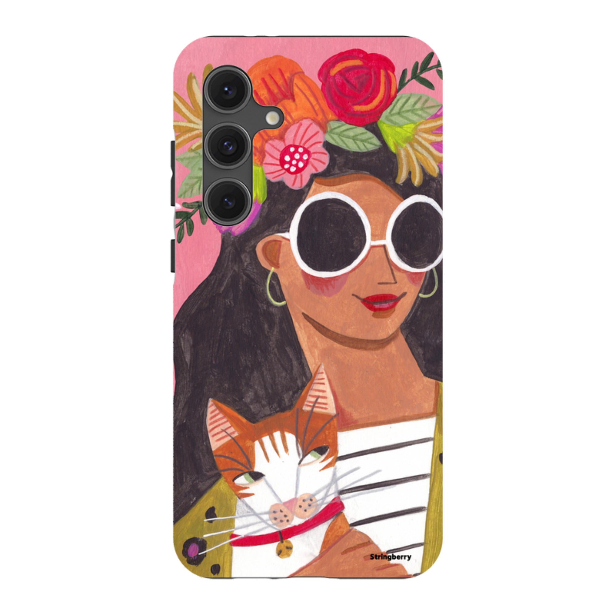 Samsung Tough Case - Woman & Cat By Caroline Bonne Muller
