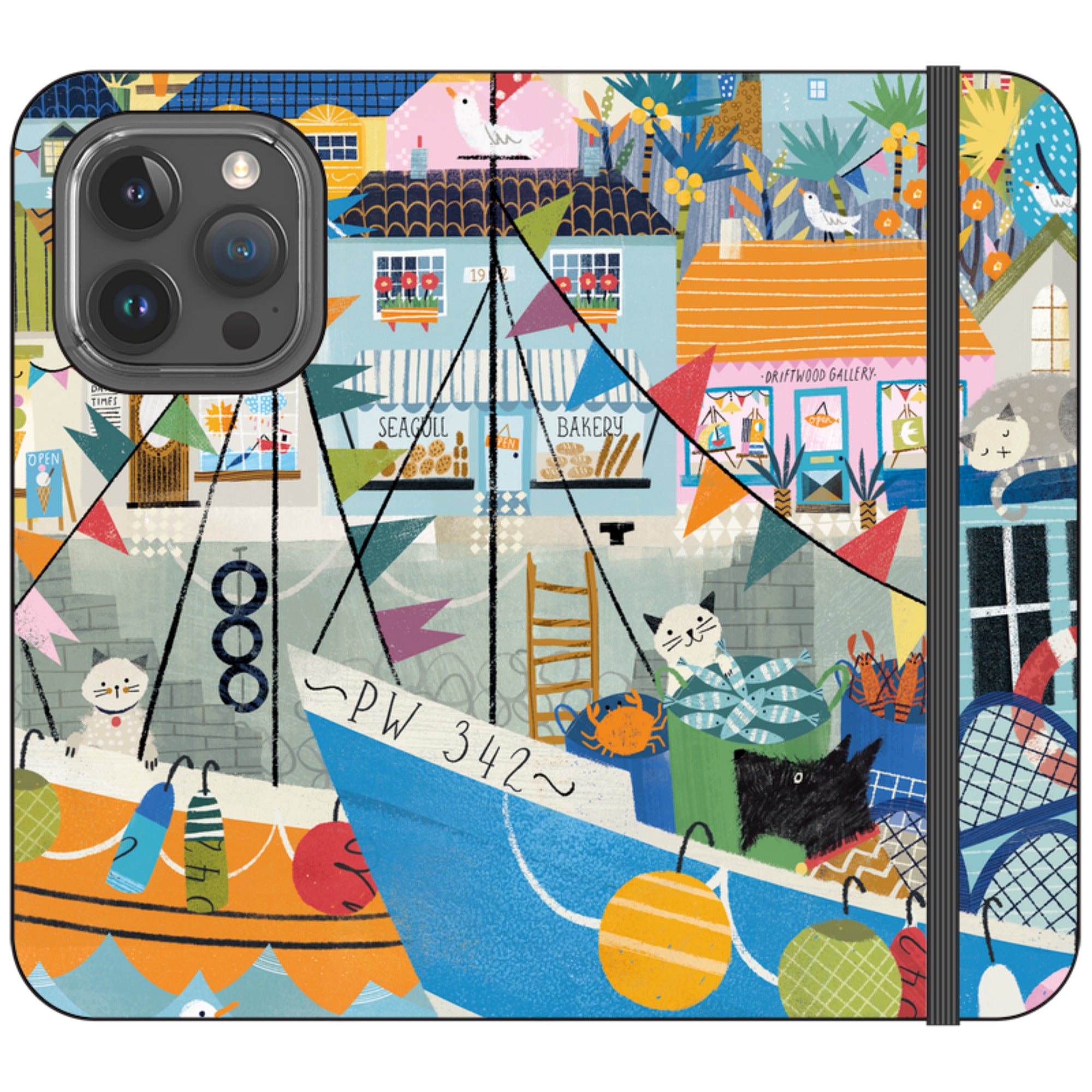 Night Harbour Wallet Case By Ali Brookes
