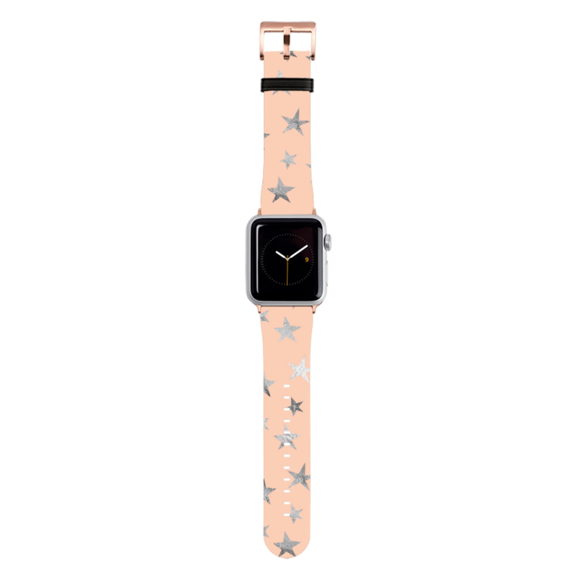 Pale and Silver Stars Apple Watch Strap