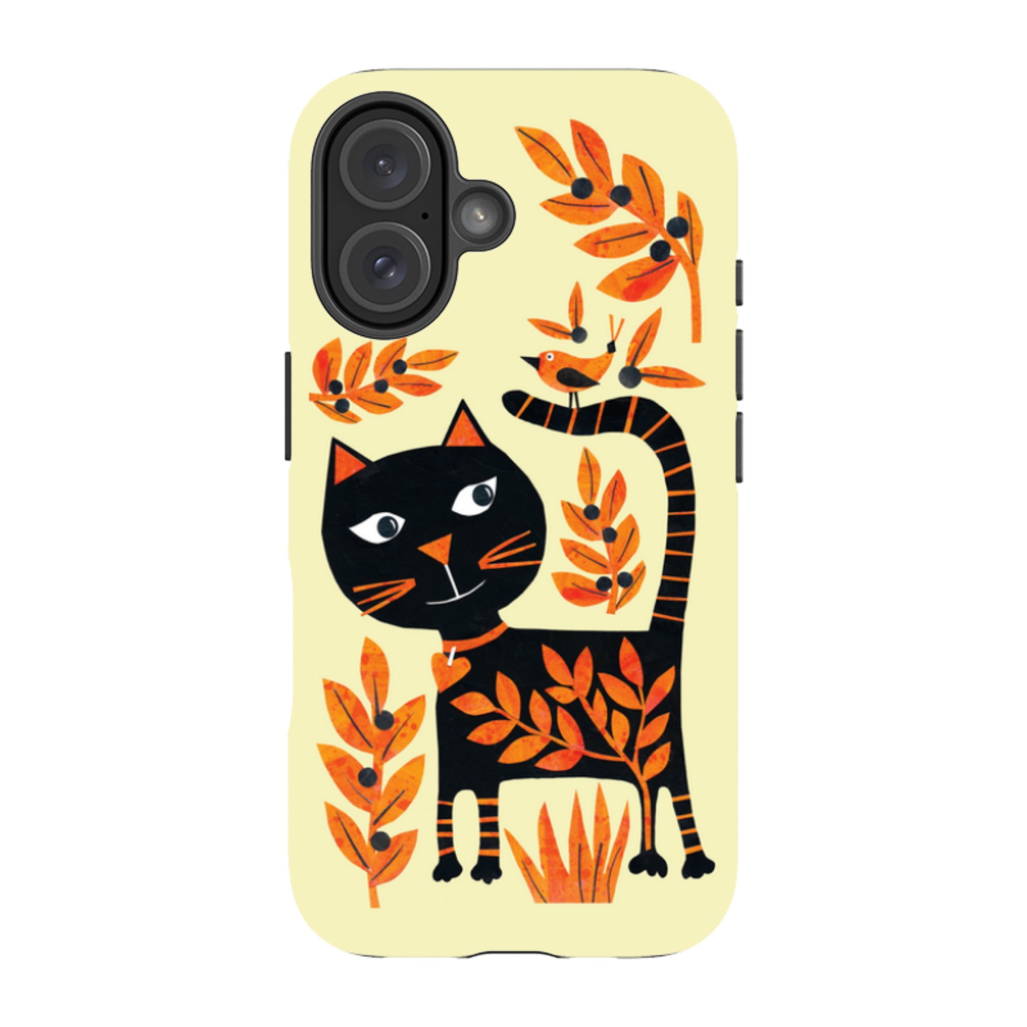 iPhone MagSafe Tough Case - Halloween Folk Cat By Tracey English
