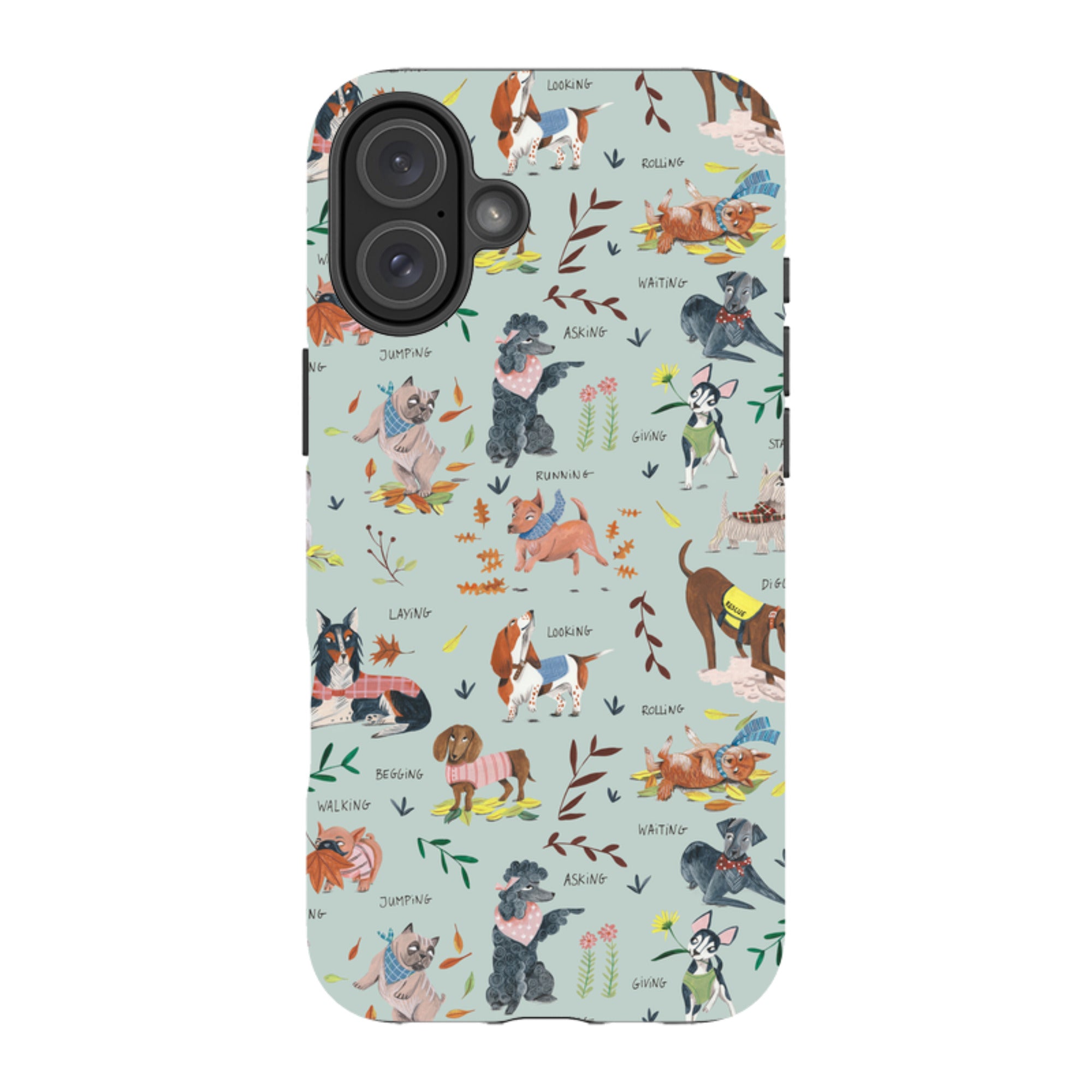 iPhone MagSafe Tough Case -  Dog Pattern II By Caroline Bonne Muller