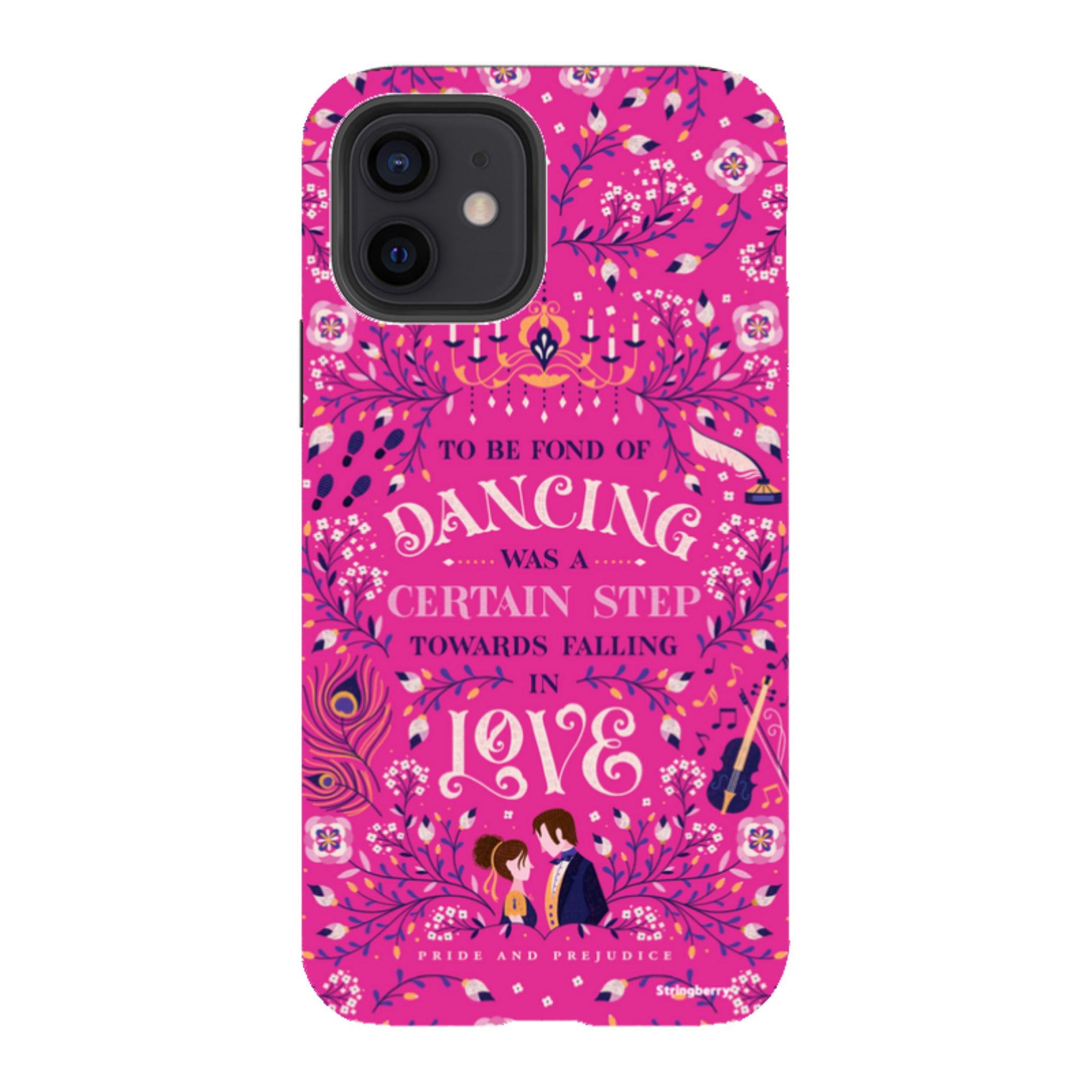 iPhone Tough Case - Pride And Prejudice Pink By Jenny Zemanek