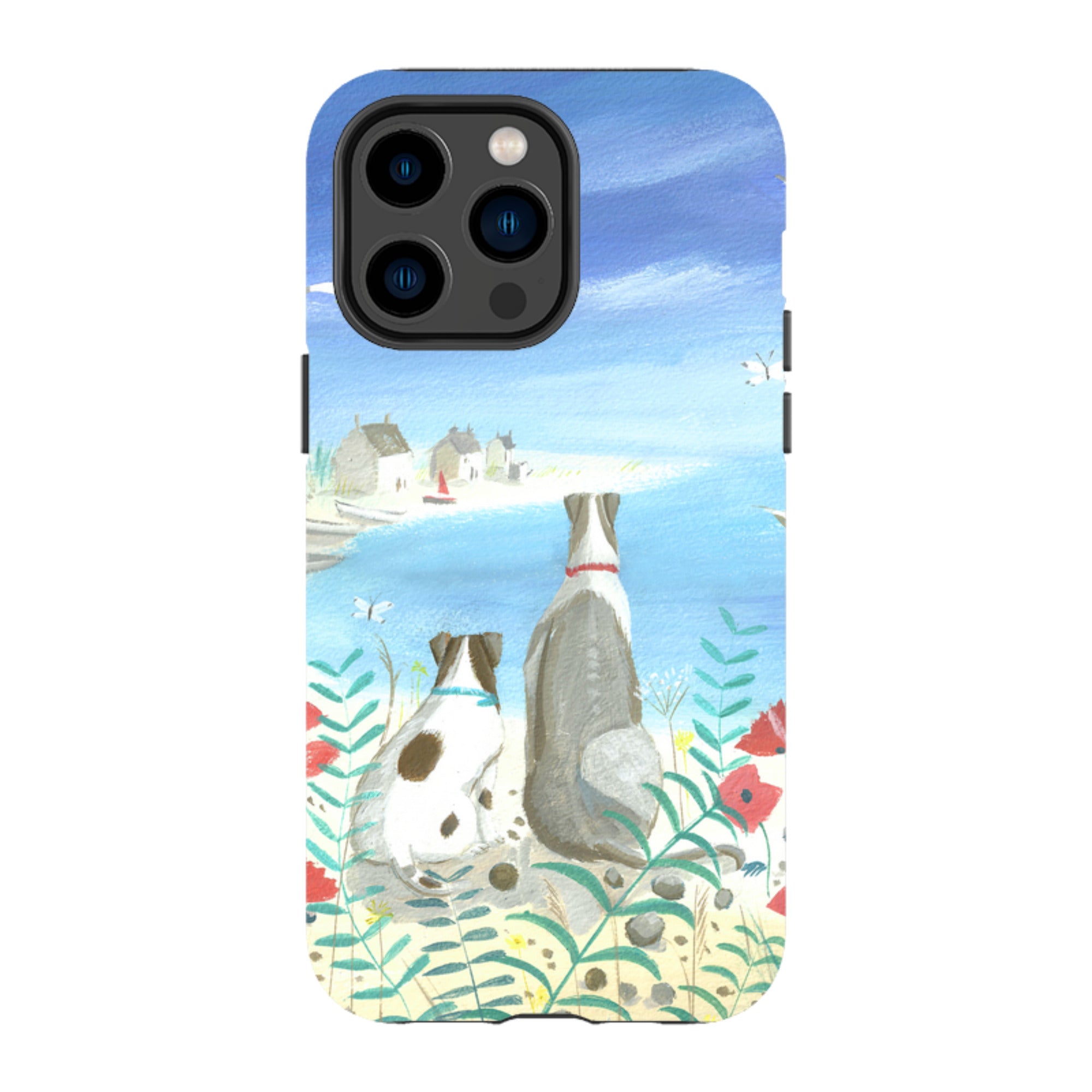 iPhone Tough Case - Beach Dogs By Mary Stubberfield