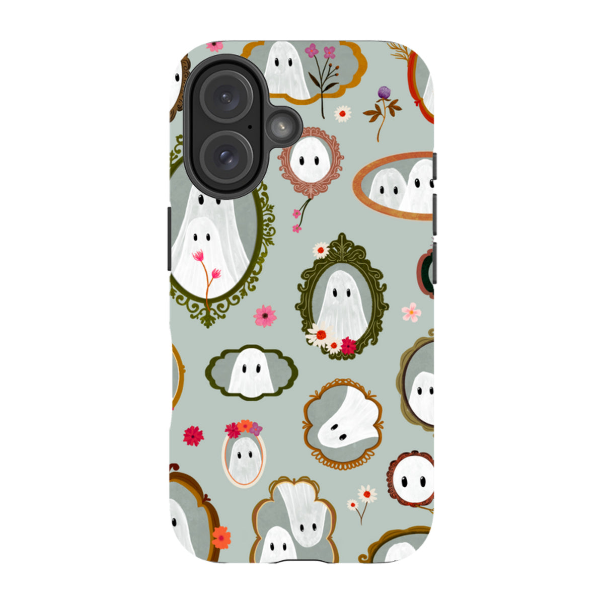 iPhone Tough Case - Framed Ghosts - Dusty Gourd By Katherine Quinn