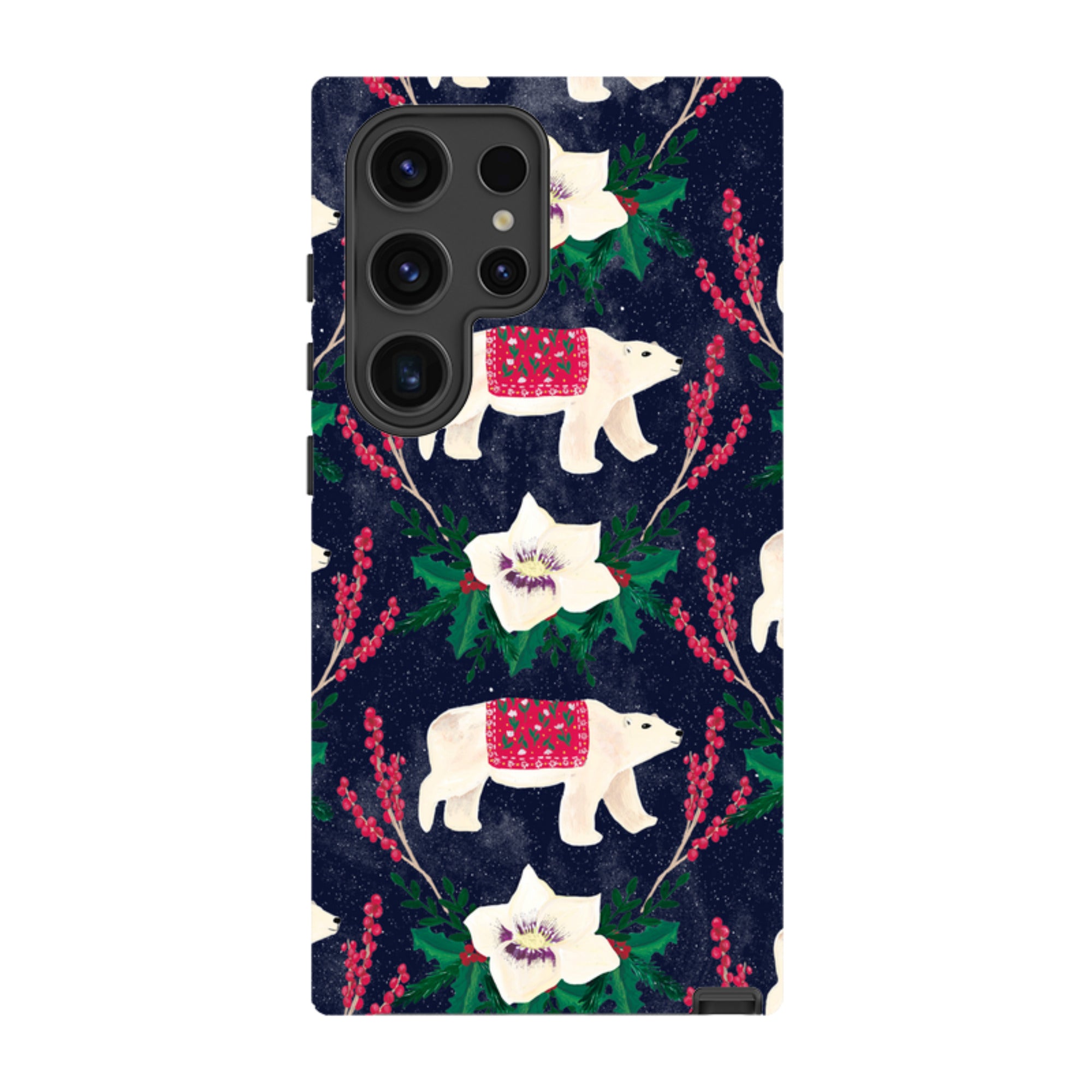 Samsung Tough Case - Midnight Polar Bears By Abby Jacobs