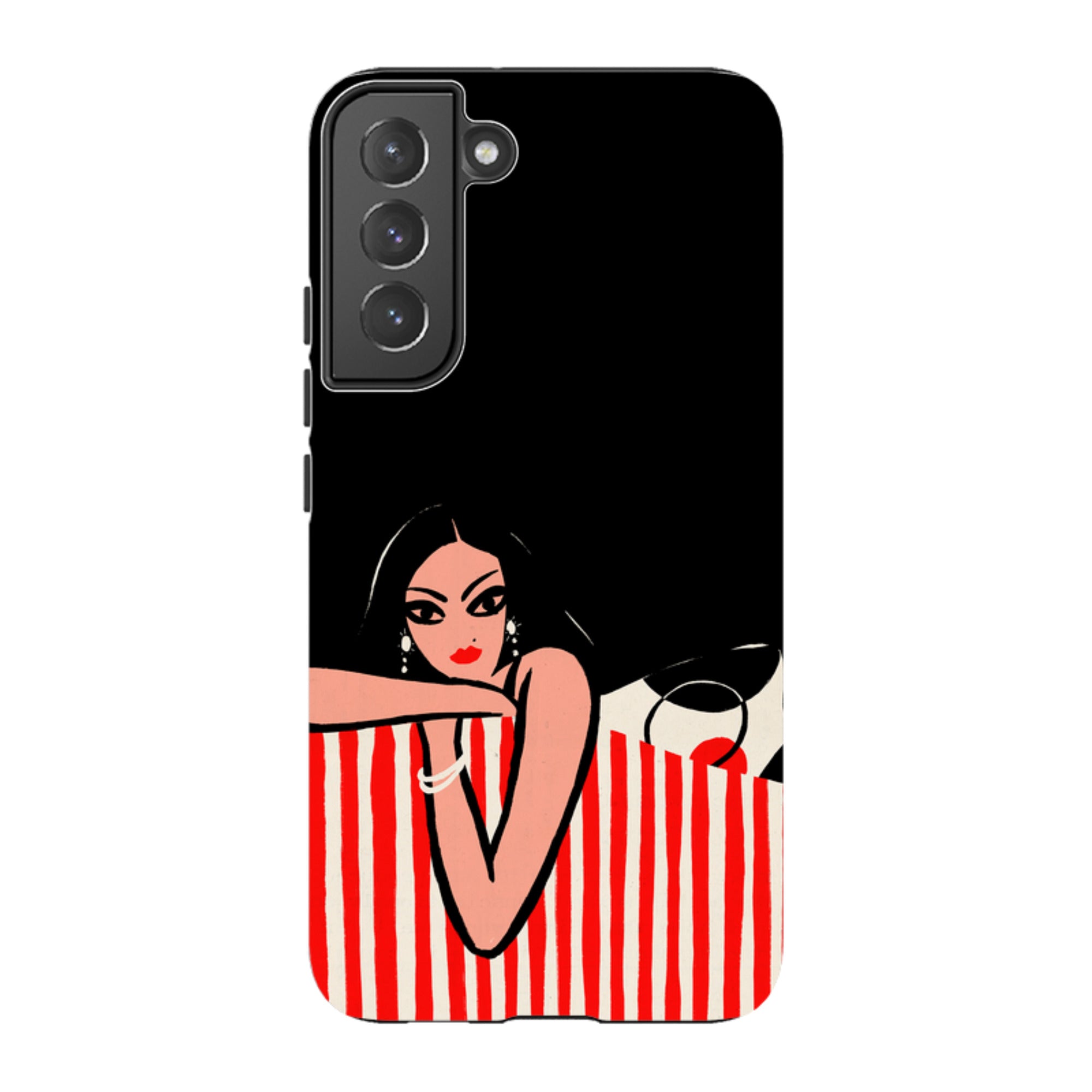 Samsung Tough Case - Red Stripe Sofa