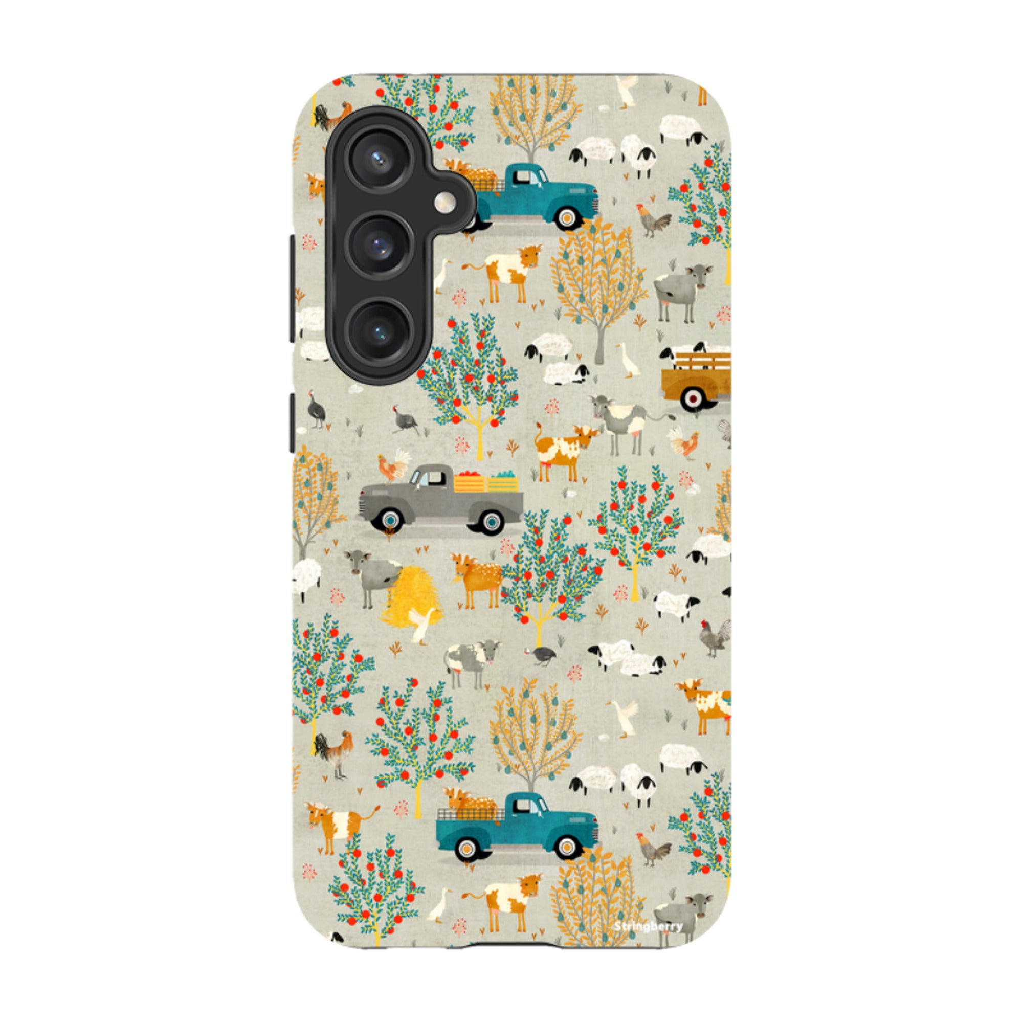 Samsung Tough Case - Farm Life Grey By Katherine Quinn