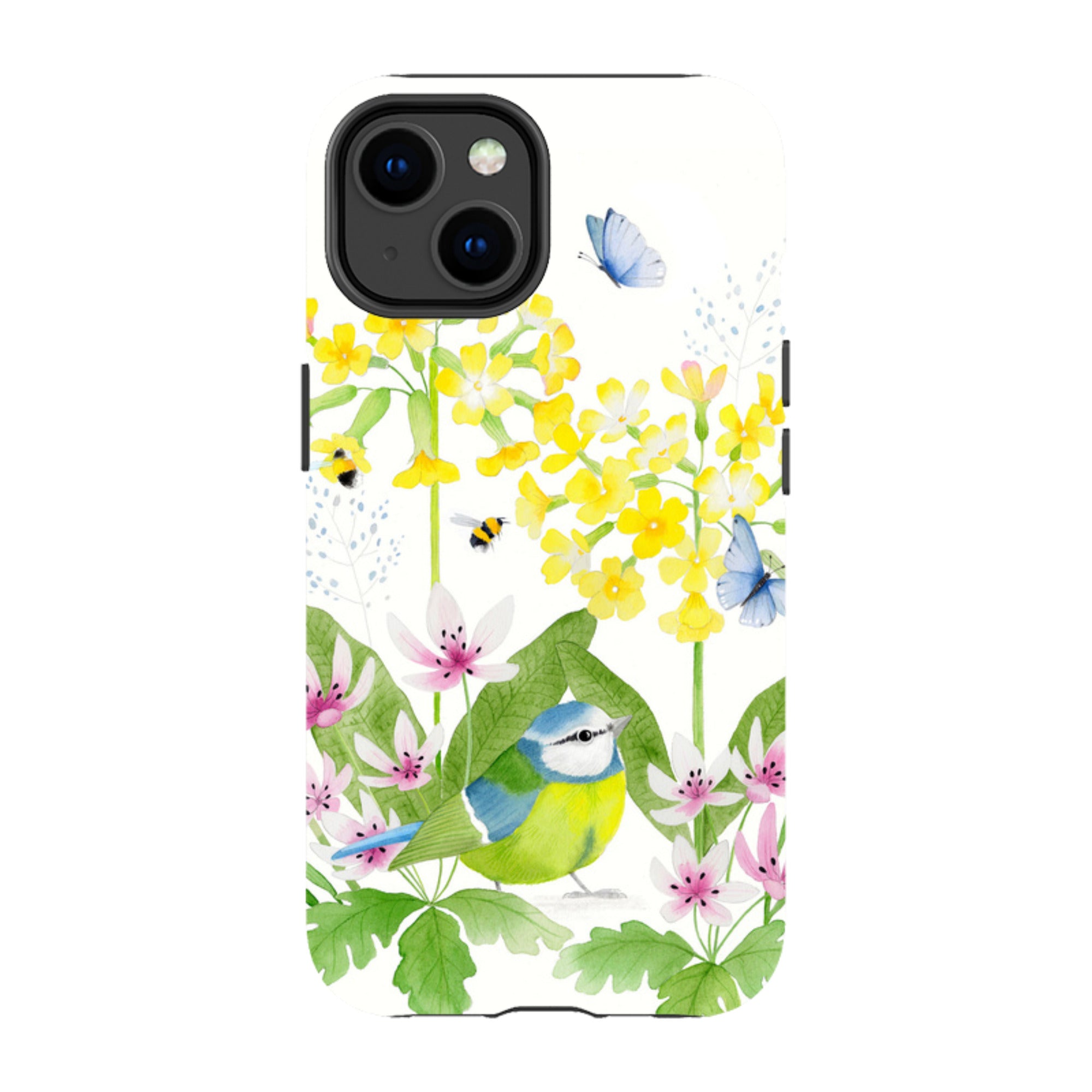 iPhone Tough Case - Blue Tit Garden By Bex Parkin