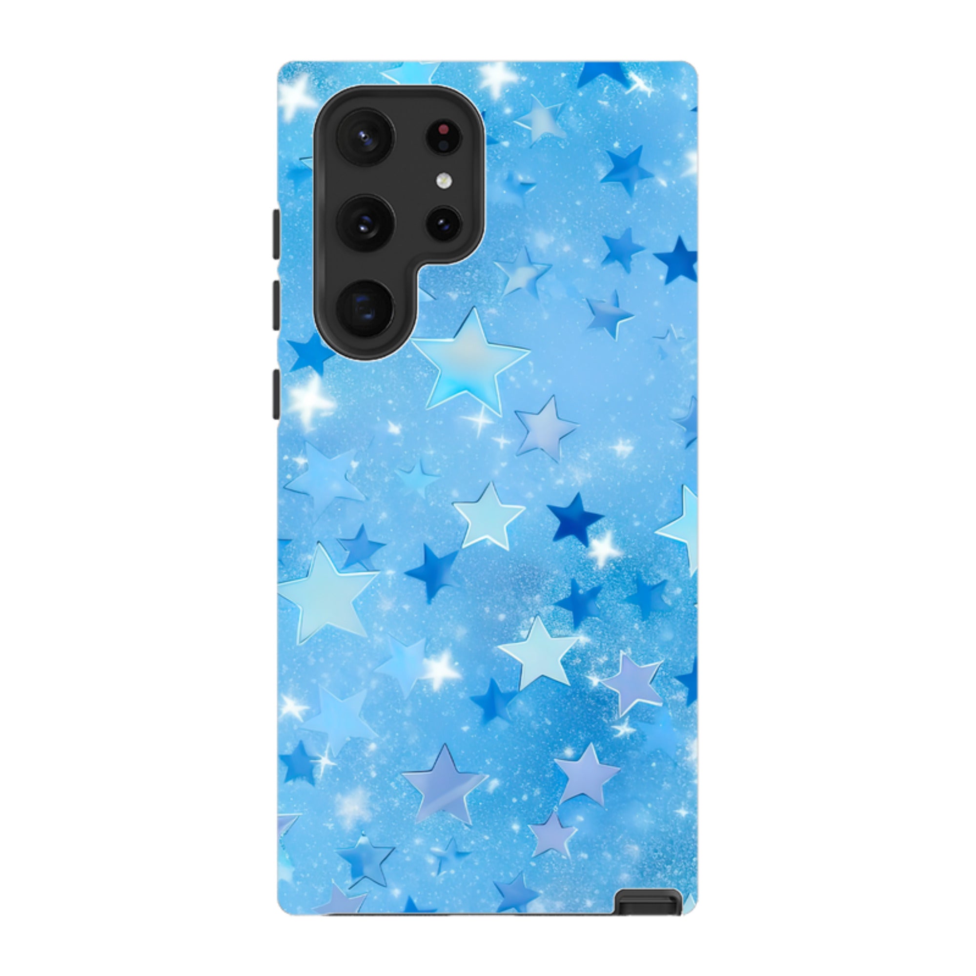 Samsung Tough Case - Blue Stars II  (Case Does Not Glitter)