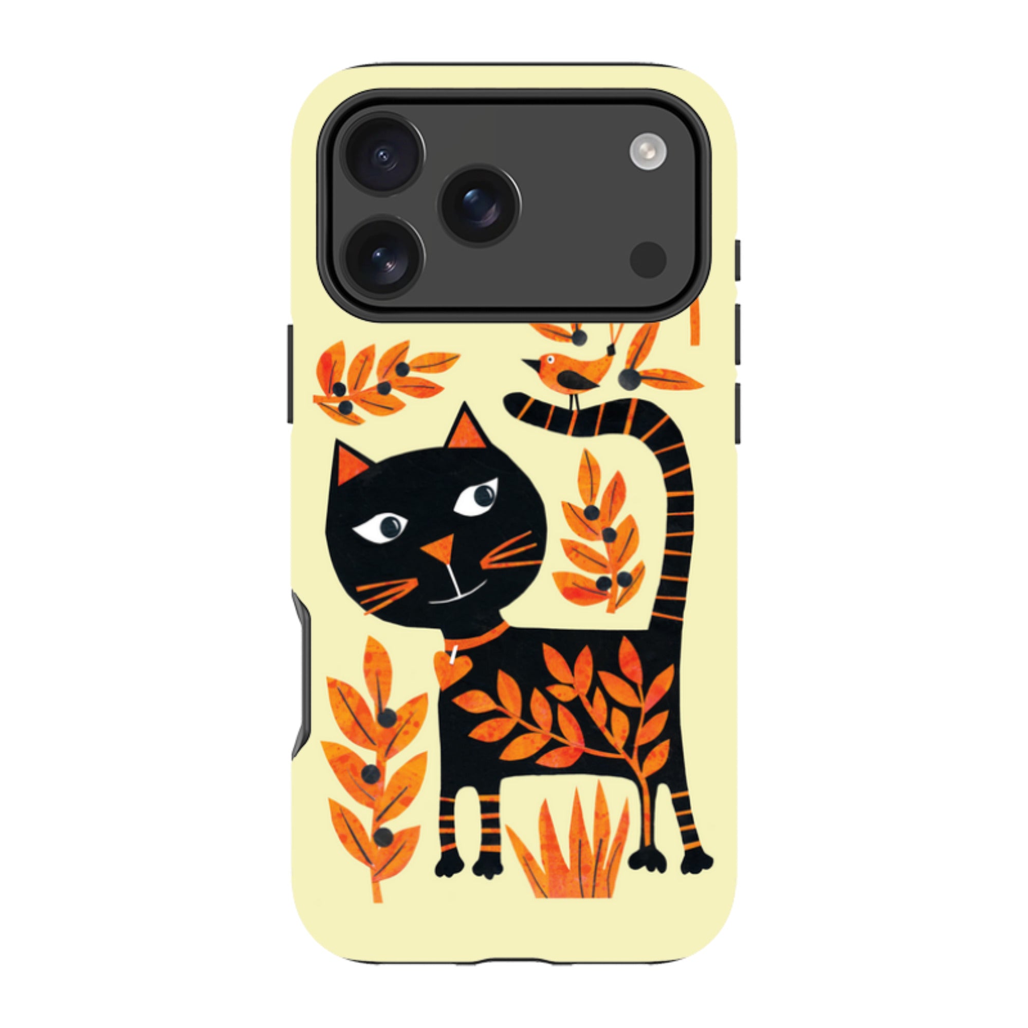 iPhone MagSafe Tough Case - Halloween Folk Cat By Tracey English