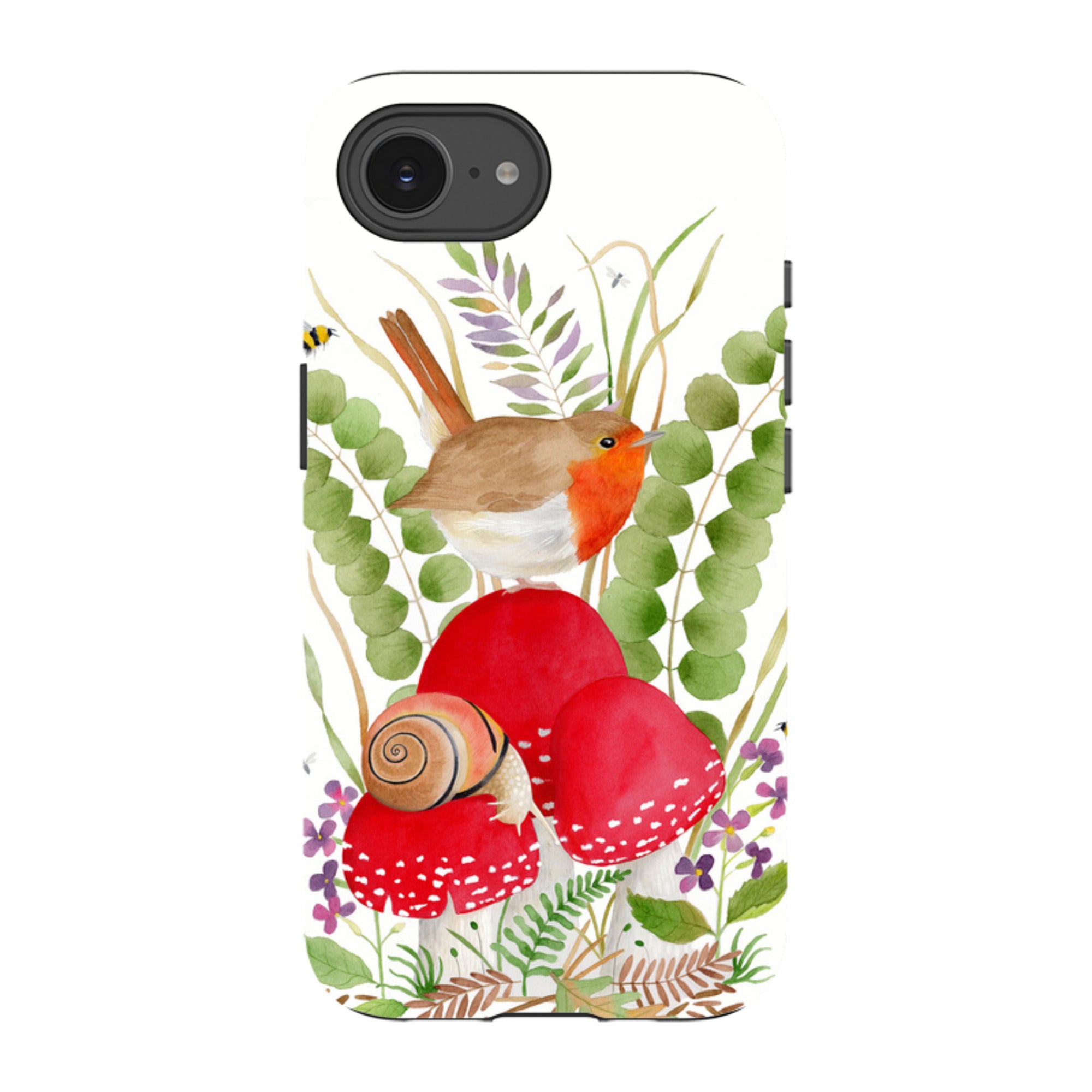 iPhone Tough Case - Robin And Snail By Bex Parkin