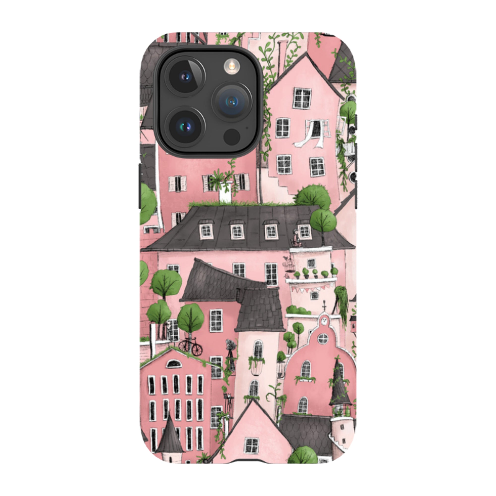 iPhone Tough Case - Pink City By Maja Lindberg