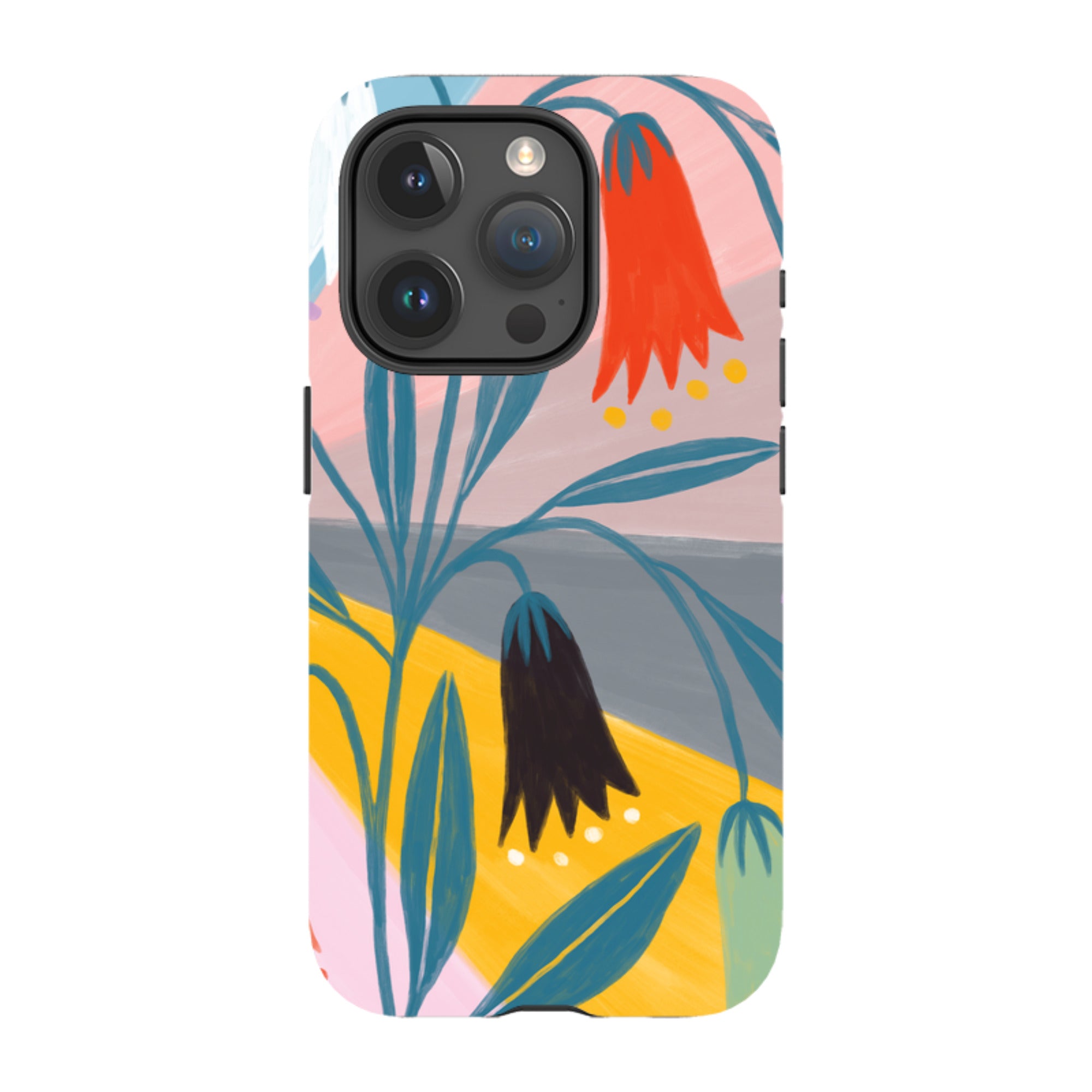 iPhone Tough Case - Bell Flowers By Lee Foster Wilson