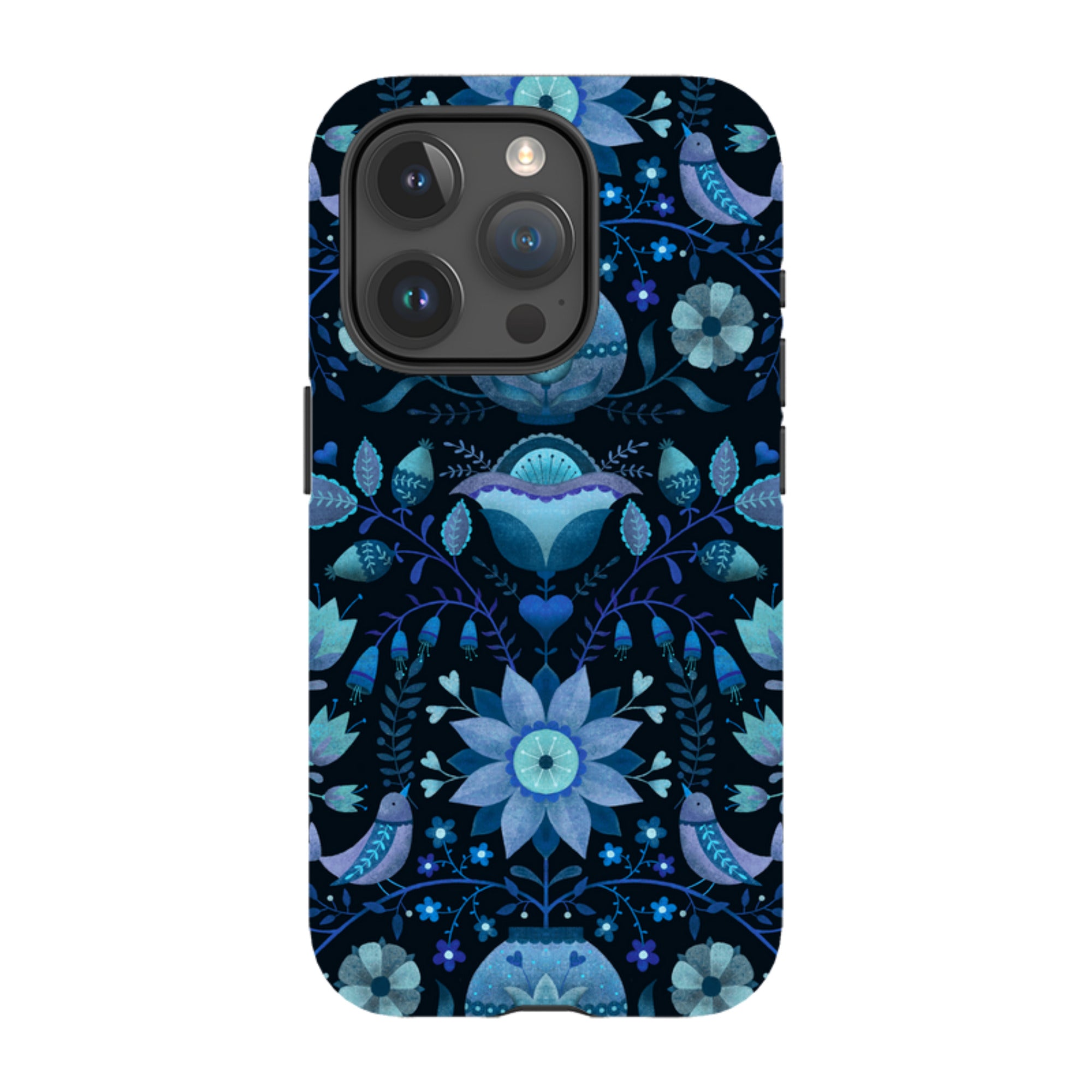 iPhone Tough Case - Blue Folk By Suzy Taylor