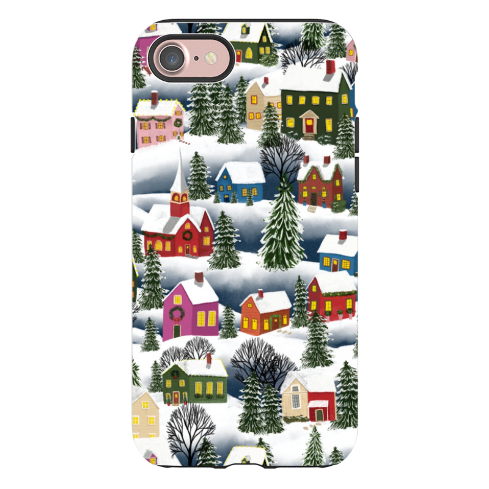 iPhone Tough Case - Advent Street Town By Abby Jacobs