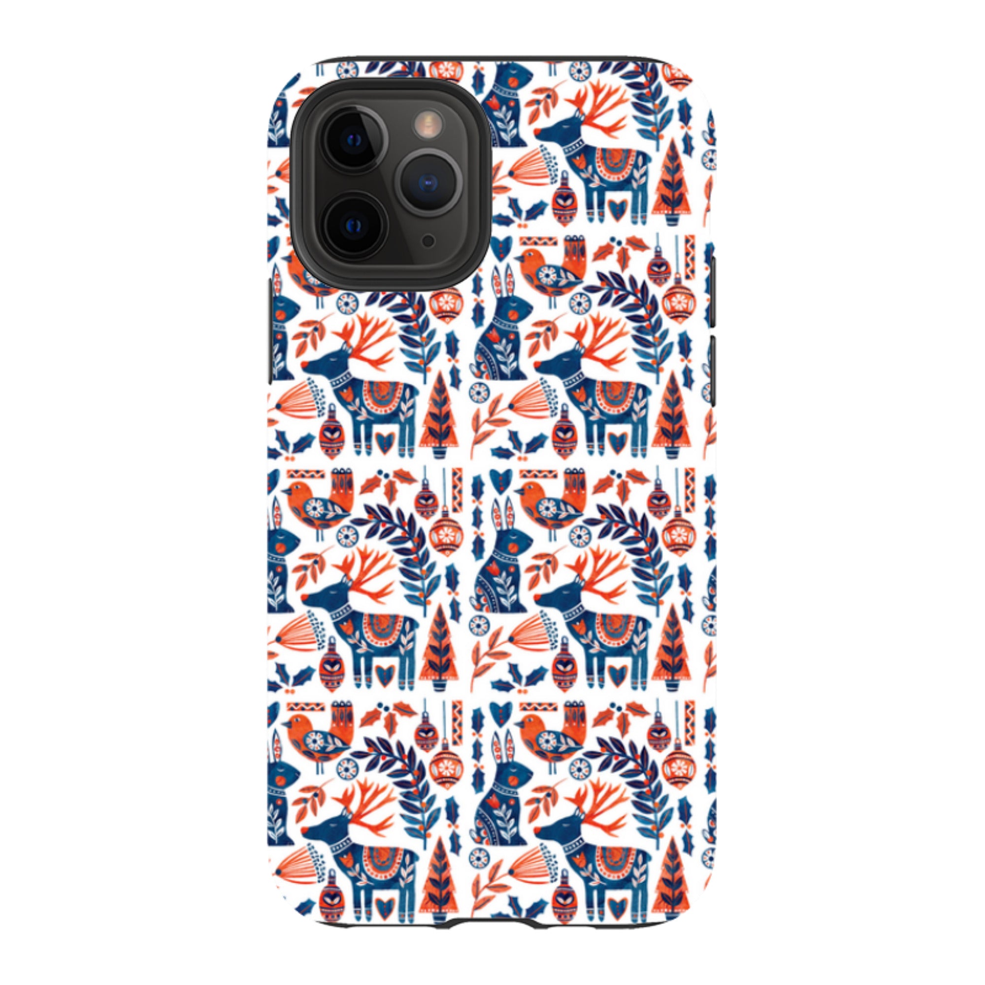 iPhone Tough Case - Scandi Animals By Tracey English