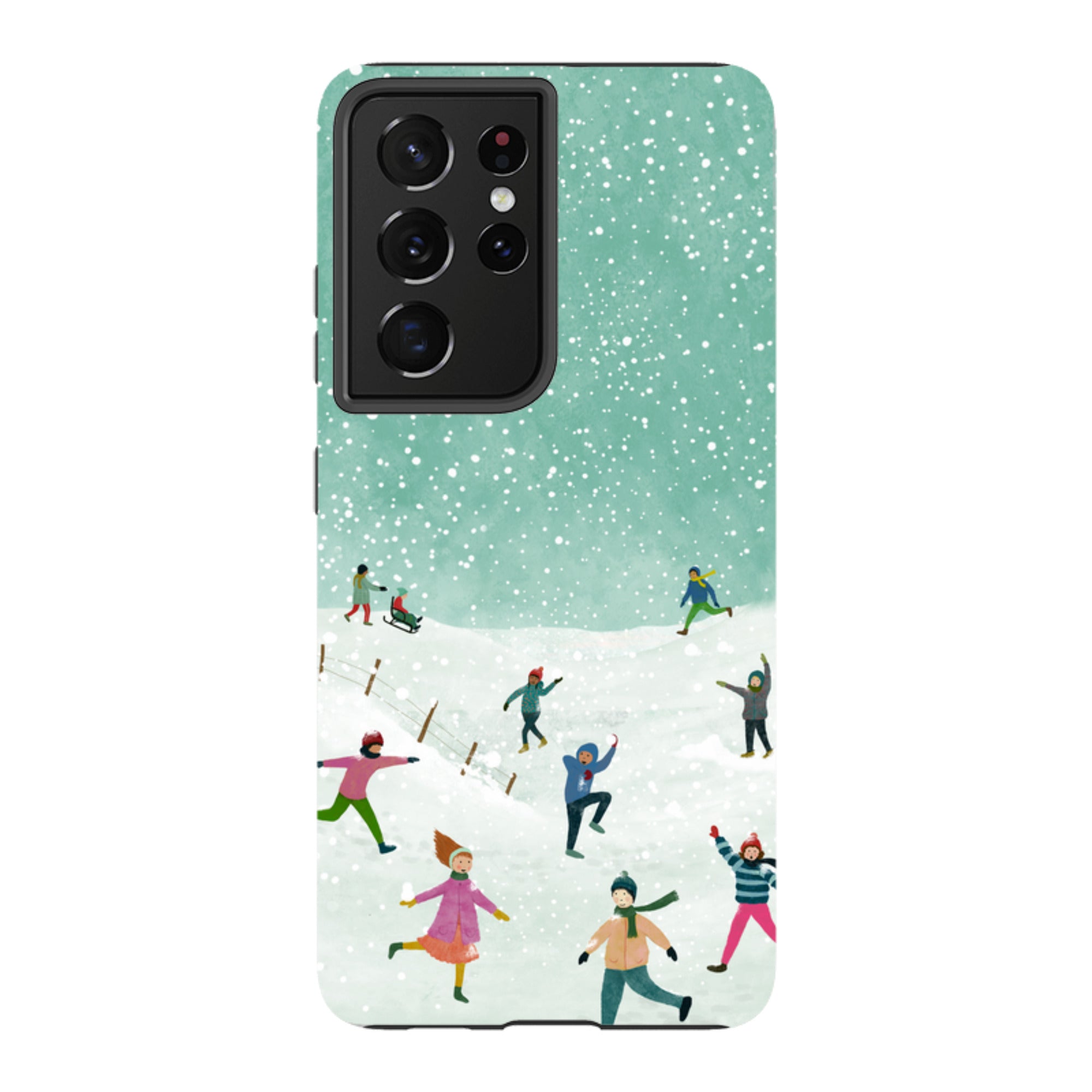 Samsung Tough Case - Snowball Fight By Katherine Quinn