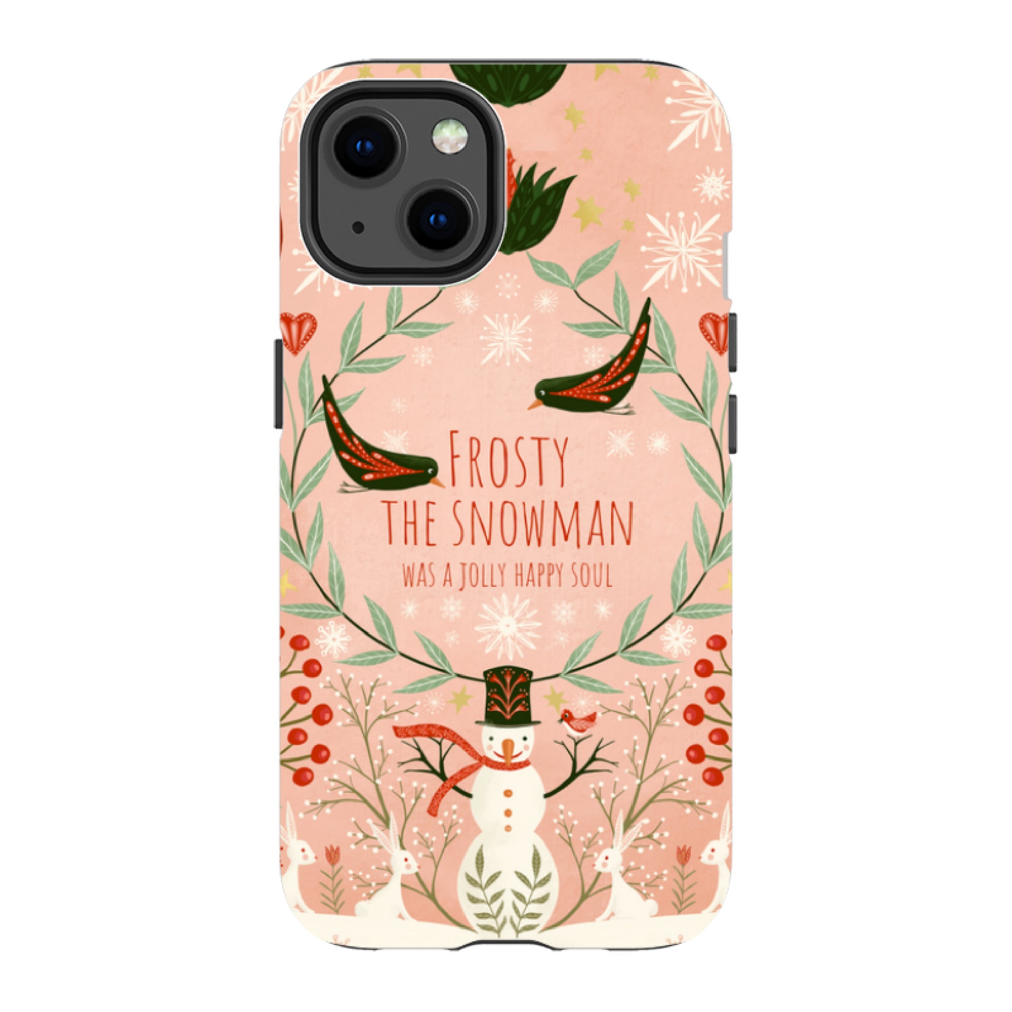 iPhone Tough Case -Frosty The Snow Man By Maja Lindberg