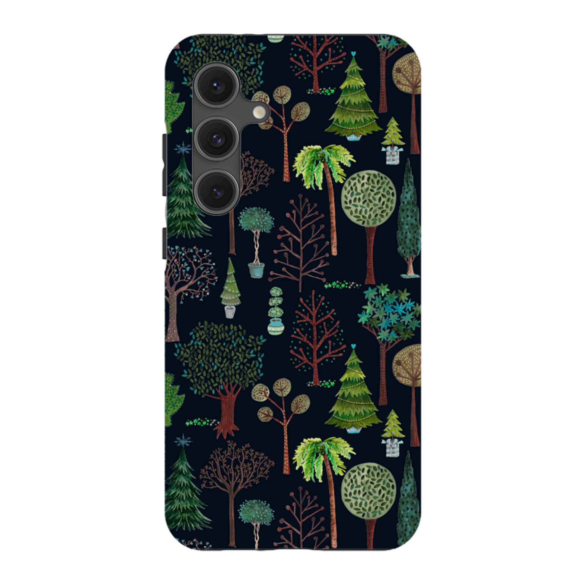 Samsung Tough Case - Xmas Trees Dark By Caroline Bonne Muller