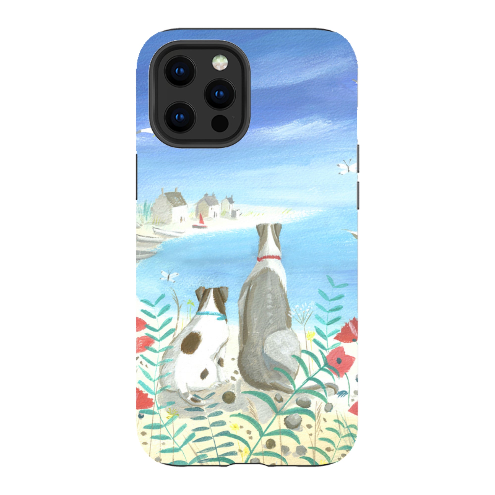 iPhone Tough Case - Beach Dogs By Mary Stubberfield
